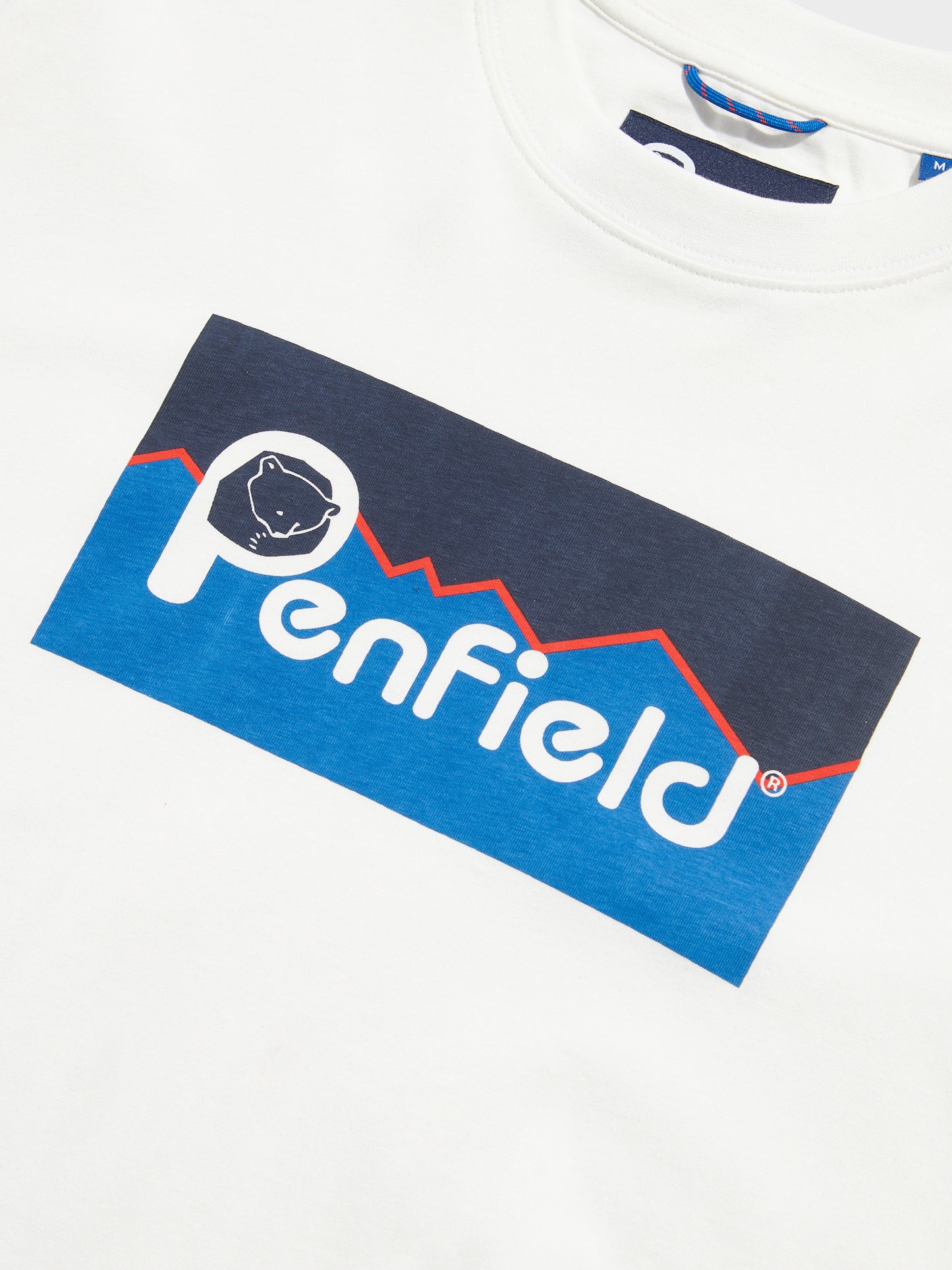 Penfield Mens Original Large Logo T-Shirt in Bright White