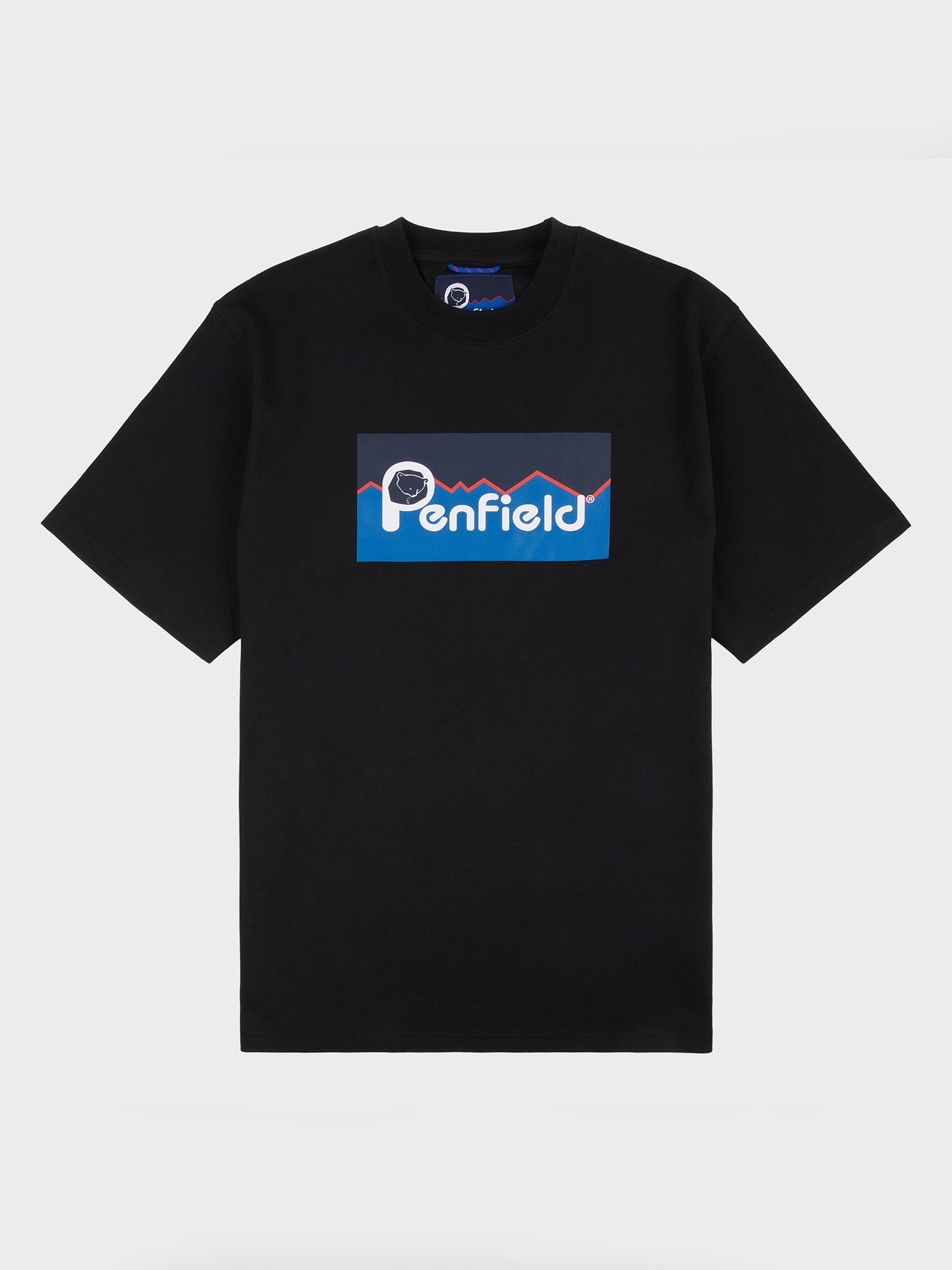 Penfield Mens Original Large Logo T-Shirt in Black