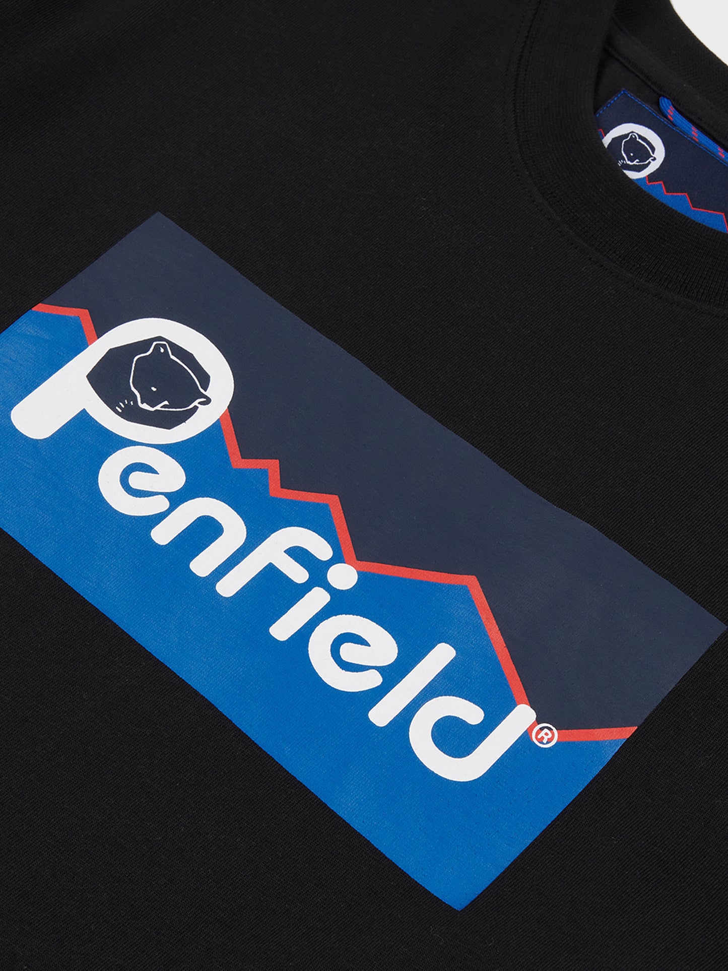 Penfield Mens Original Large Logo T-Shirt in Black