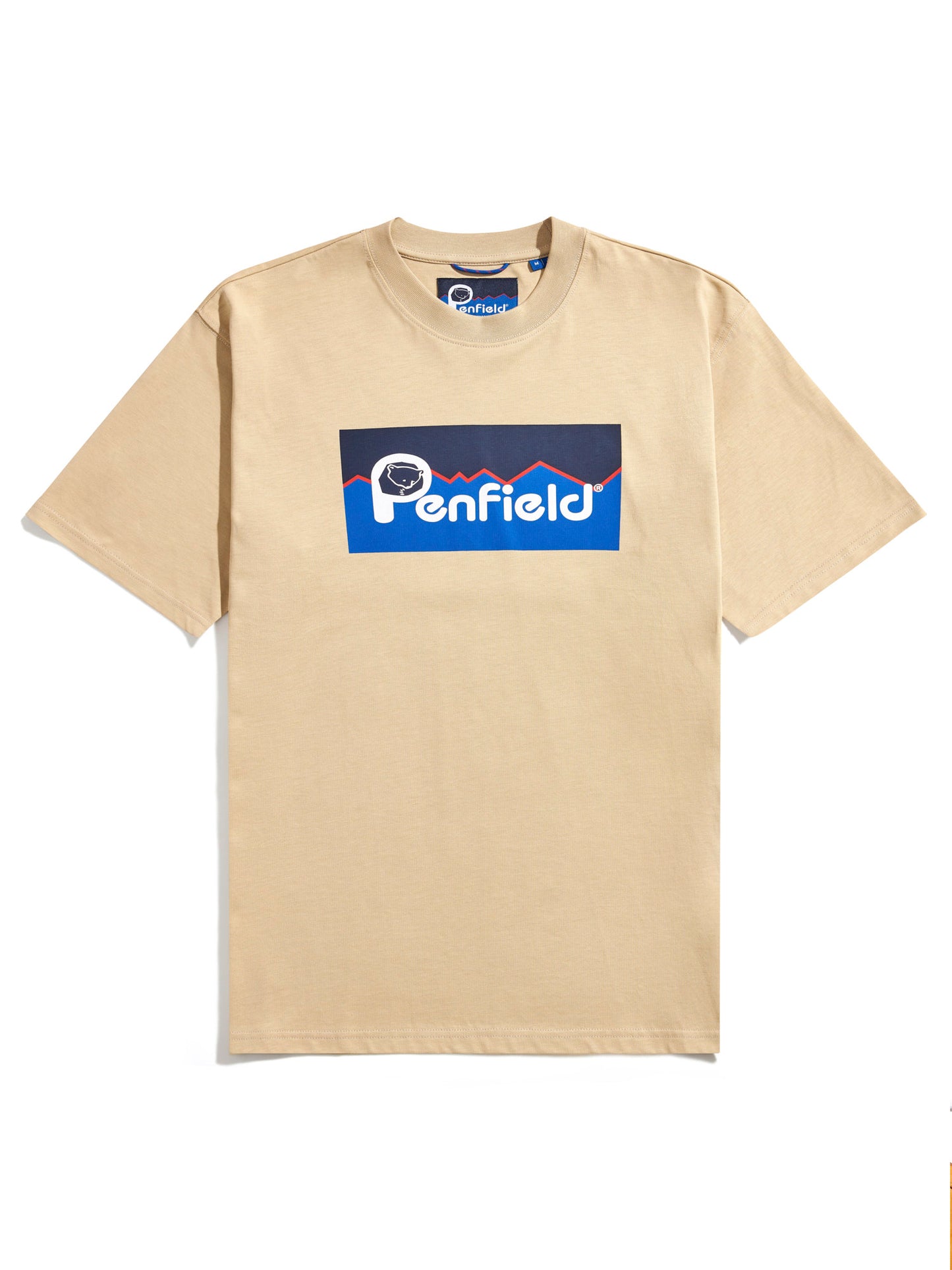 Penfield Mens Original Large Logo T-Shirt in Fields Of Rye