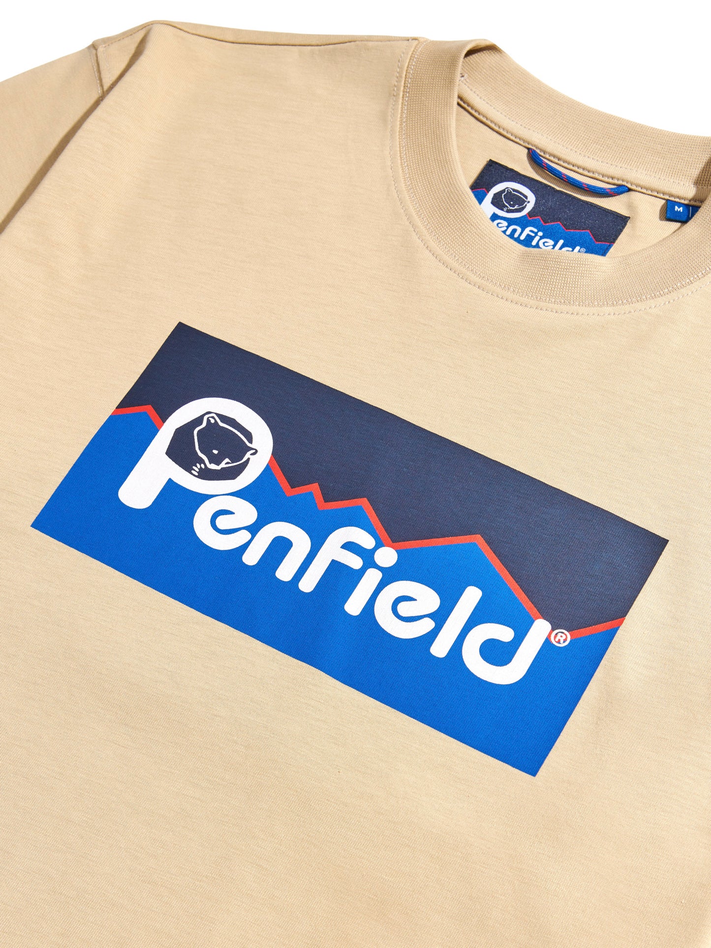 Penfield Mens Original Large Logo T-Shirt in Fields Of Rye