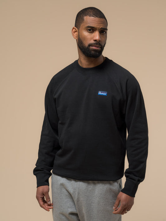 Penfield Mens Original Logo Sweatshirt in Black