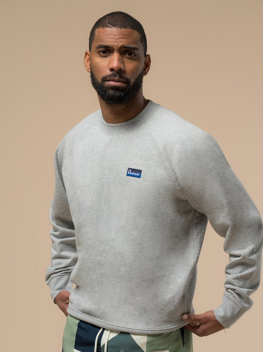 Penfield Mens Original Logo Sweatshirt in Athletic Grey Heather