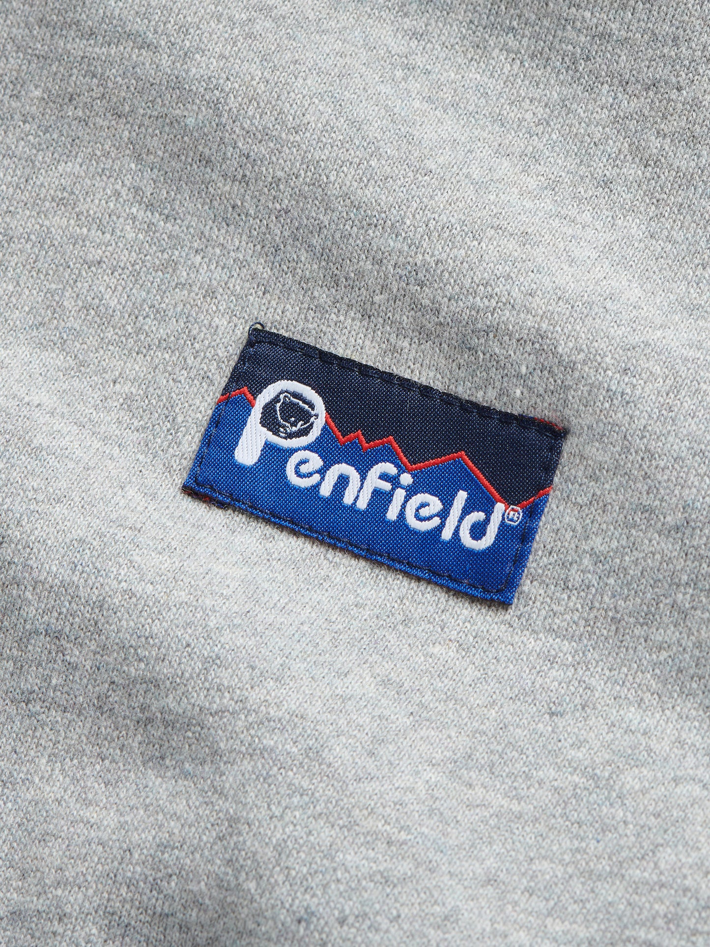 Penfield Mens Original Logo Hoodie in Athletic Grey Heather