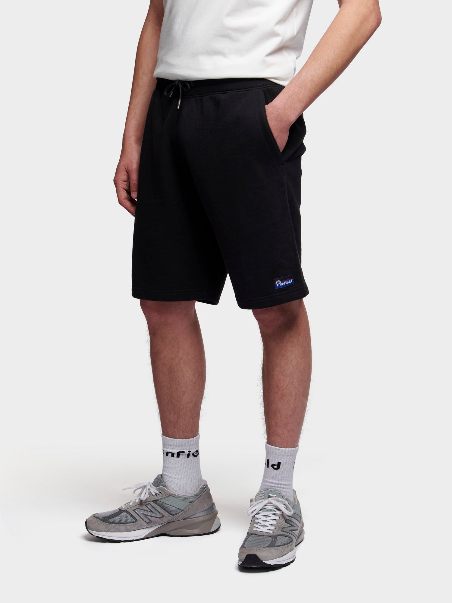 Relaxed Fit Original Logo Shorts in Black