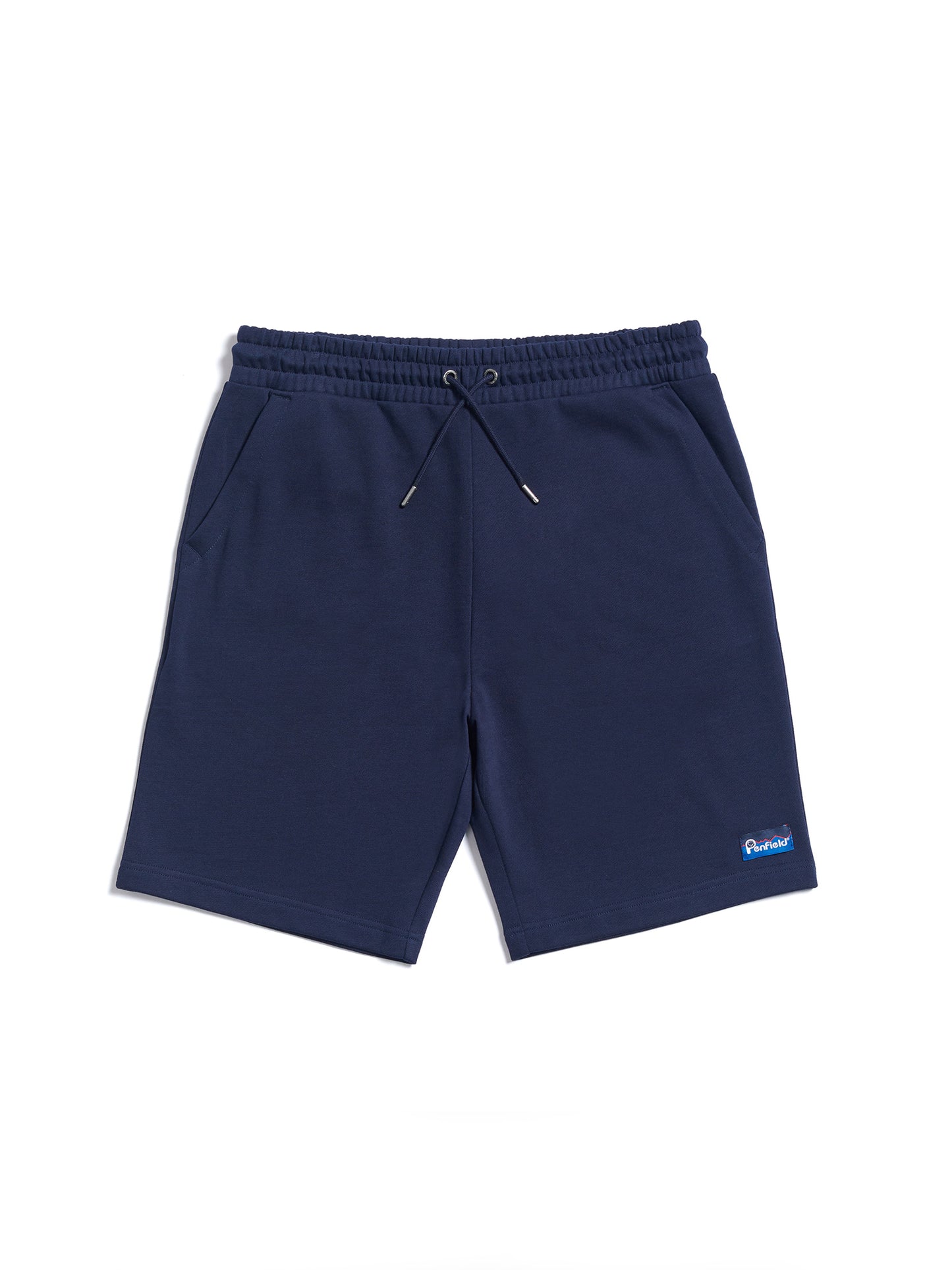 Penfield Mens Original Logo Sweat Short in Navy Blue