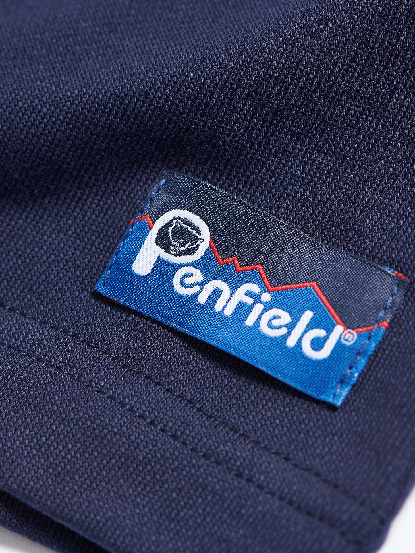 Penfield Mens Original Logo Sweat Short in Navy Blue