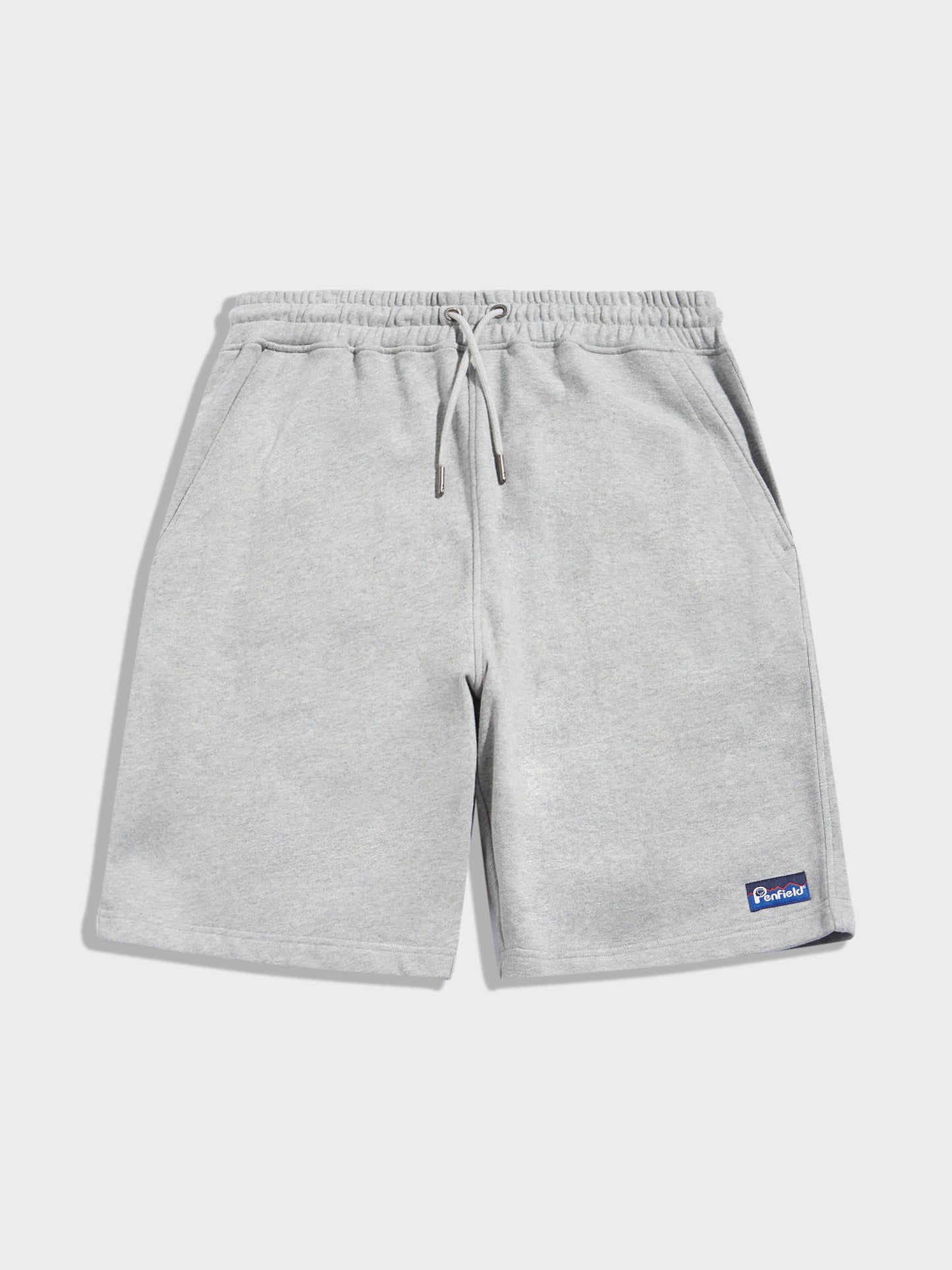Penfield Mens Original Logo Sweat Short in Athletic Grey Heather