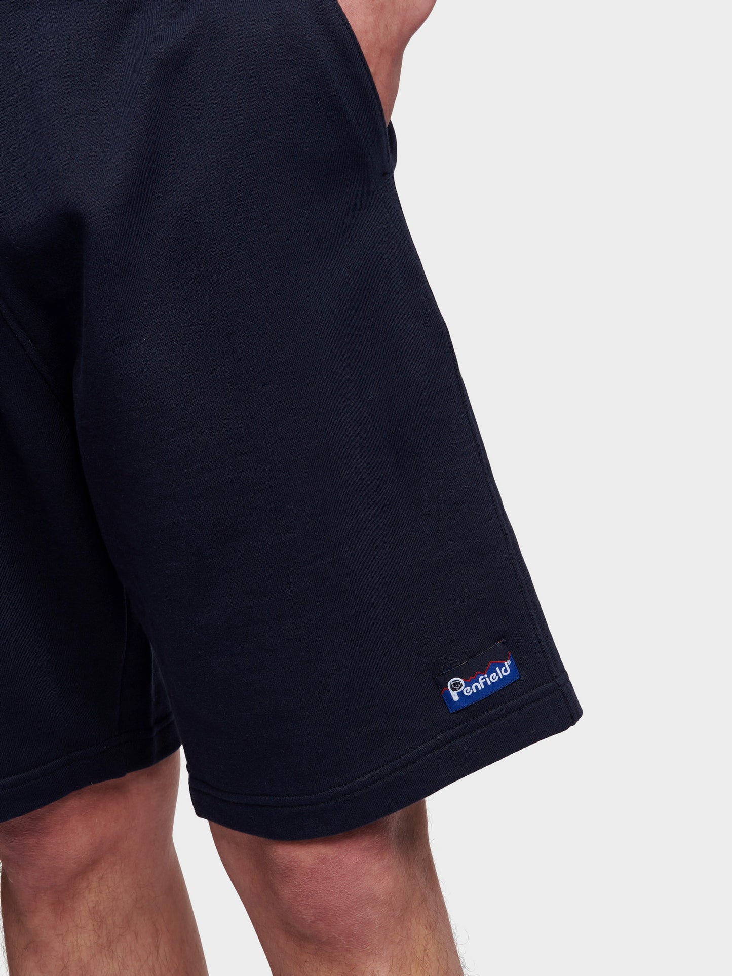 Penfield Mens Original Logo Sweat Short in Sky Captain