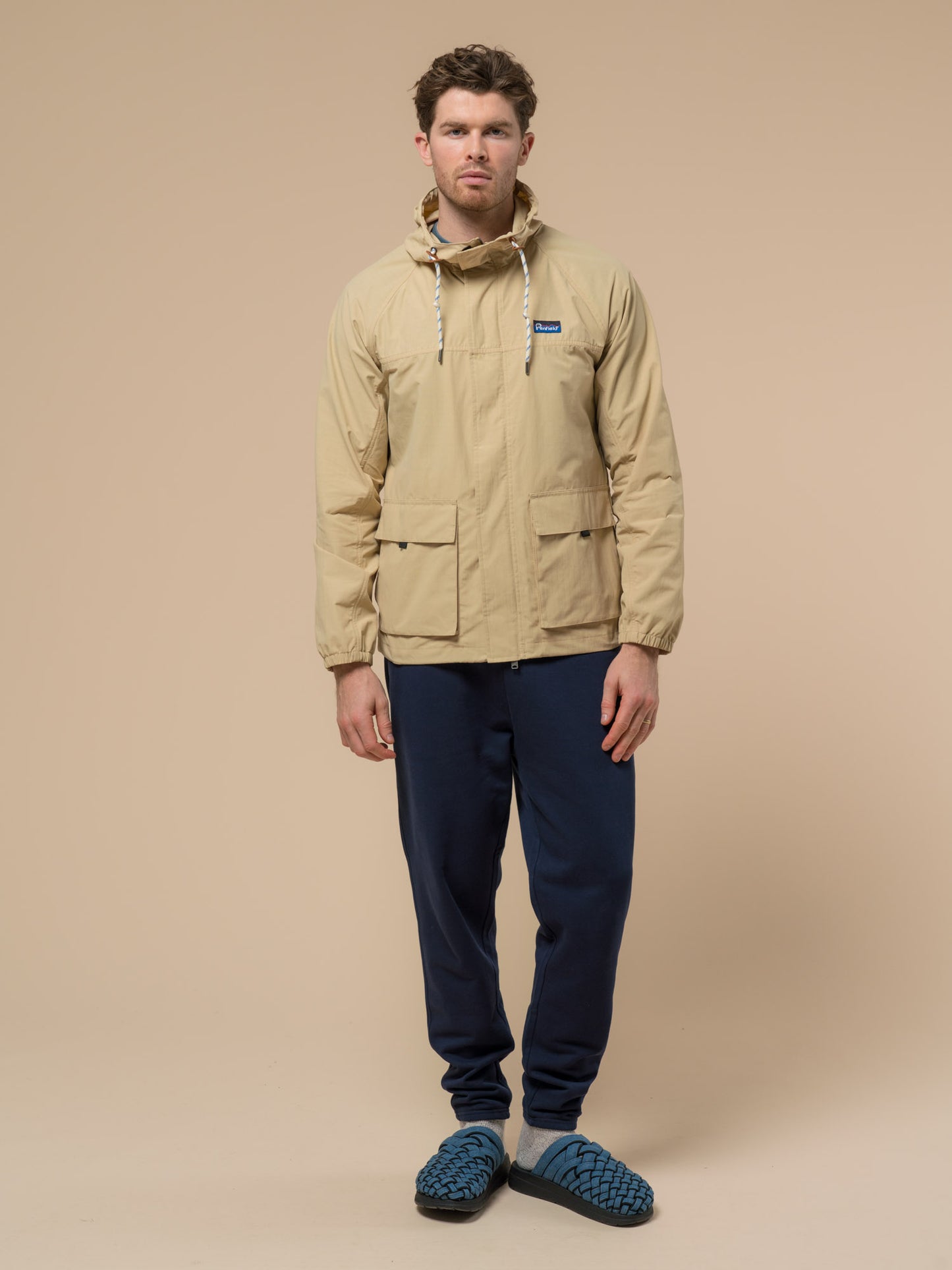 Penfield Mens Original Logo Sweat Pant in Navy Blue