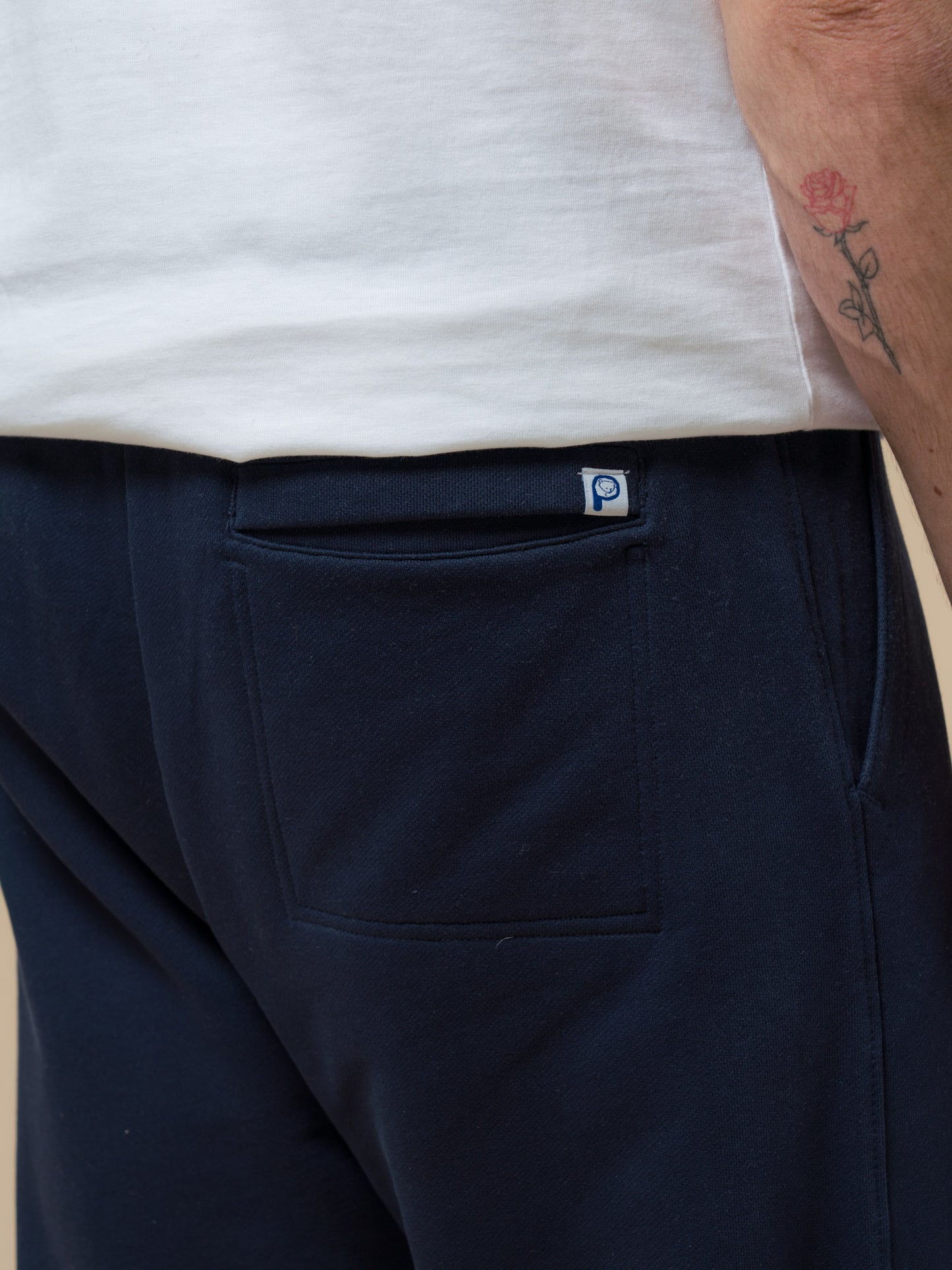 Penfield Mens Original Logo Sweat Pant in Navy Blue