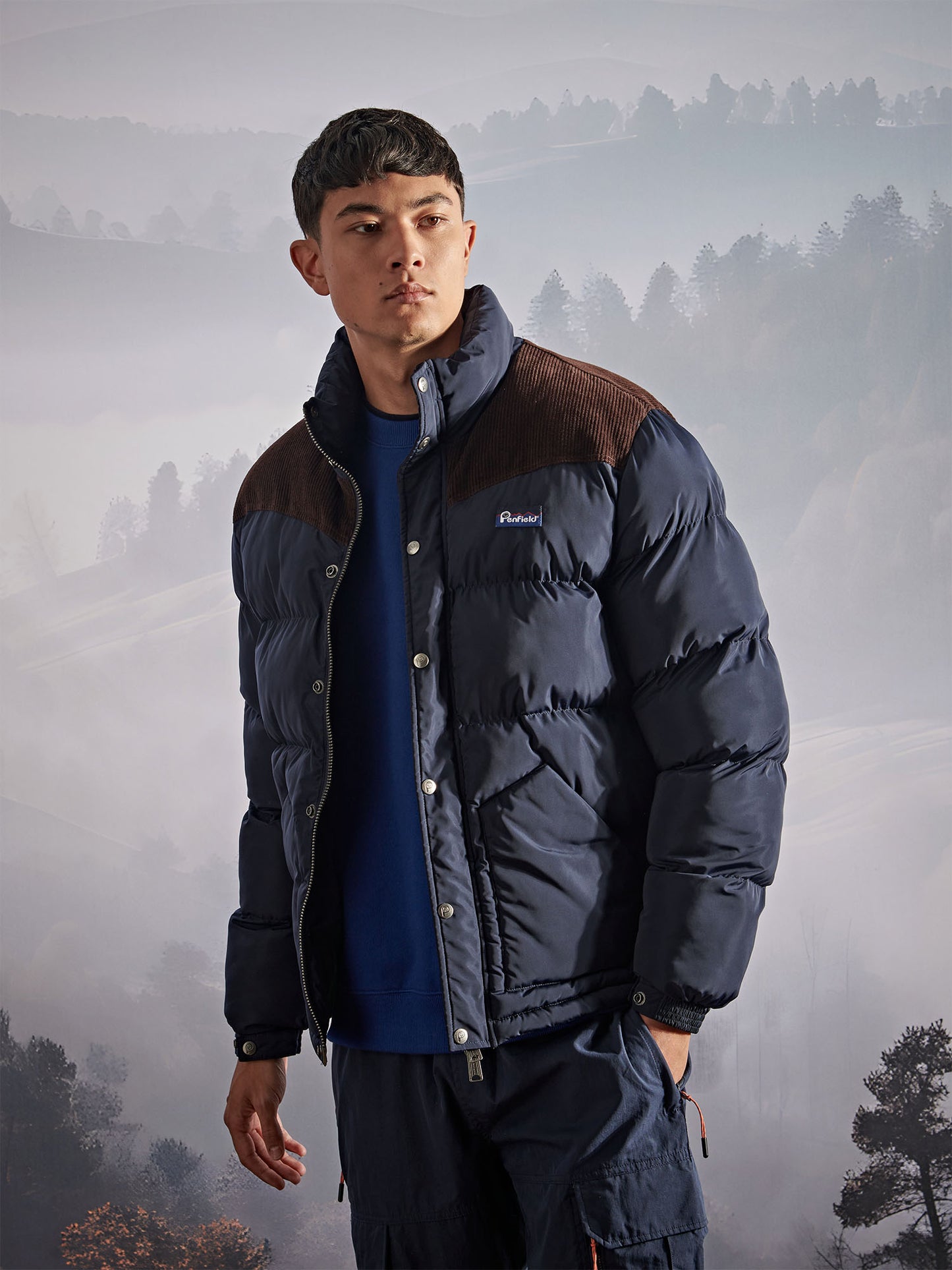 Penfield Mens Easton Jacket in Navy Blue
