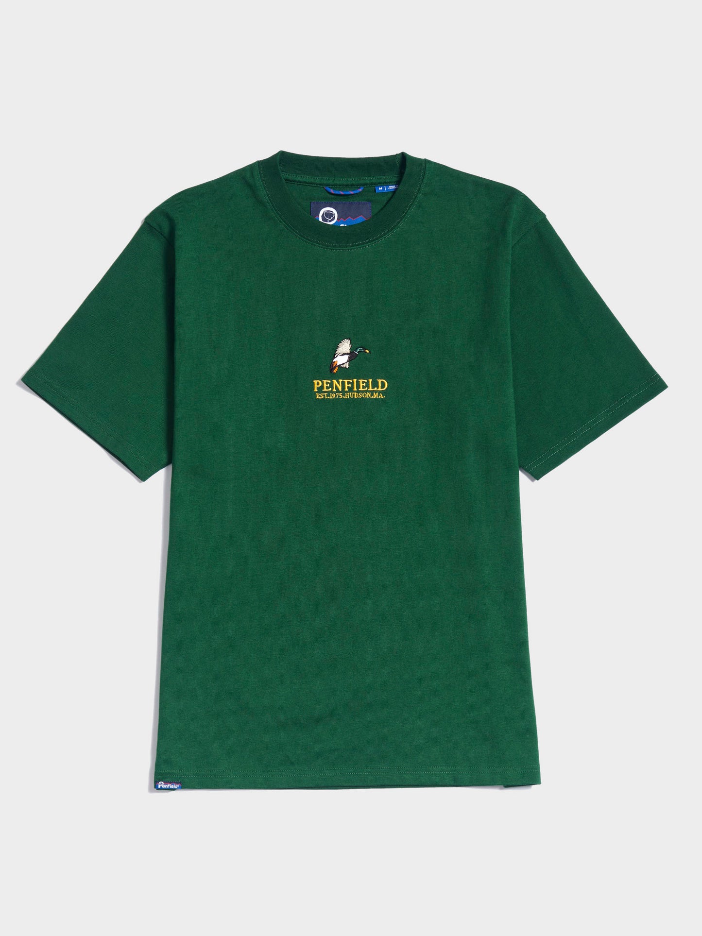 Penfield Mens Embroidered Mallard T-Shirt in Eden