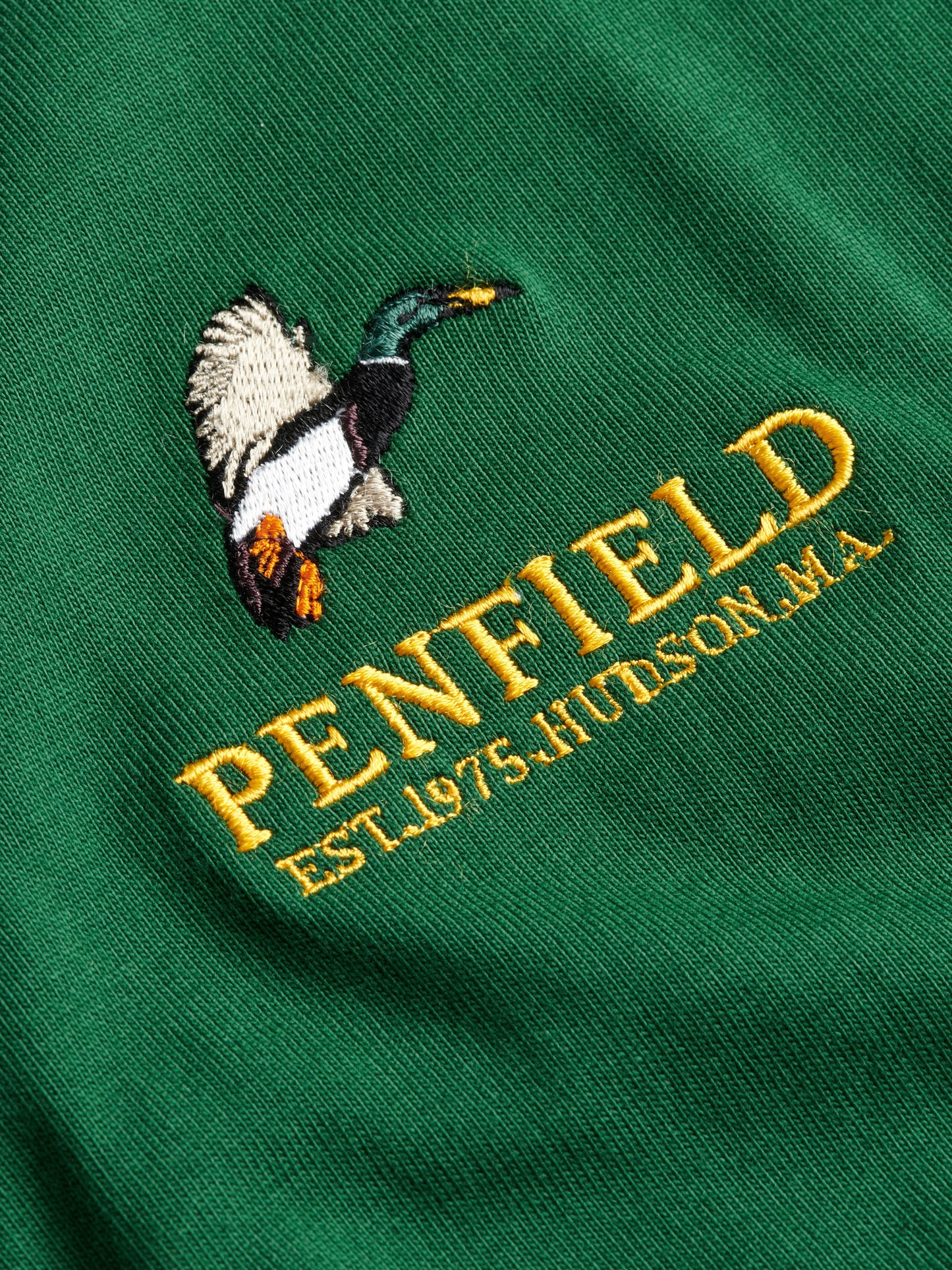 Penfield Mens Embroidered Mallard T-Shirt in Eden