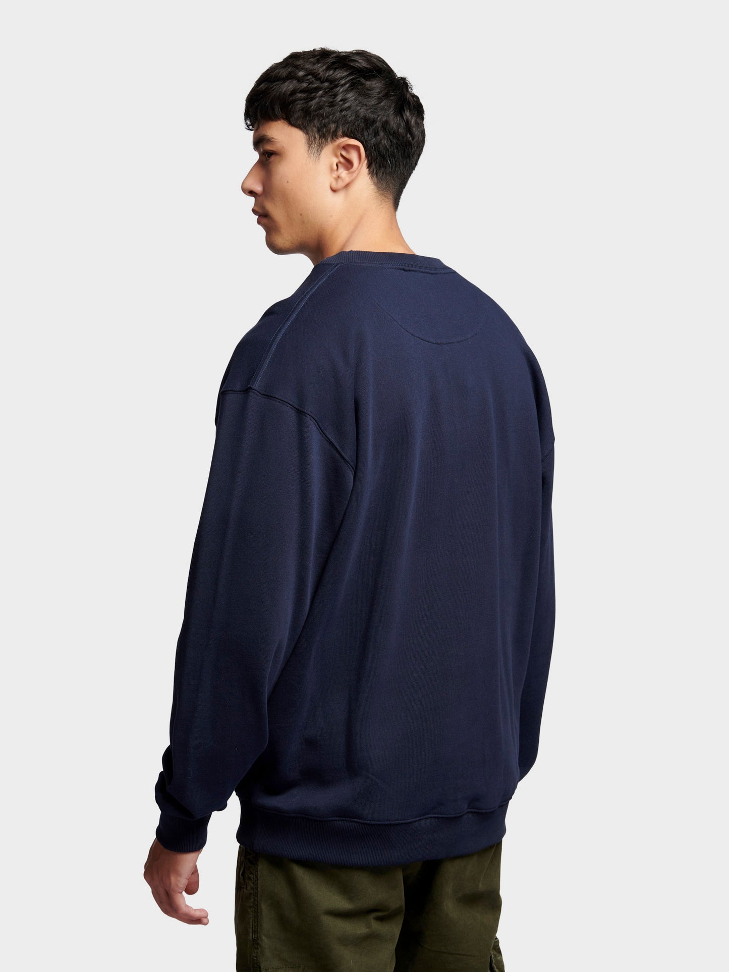 Penfield Mens Embroidered Mallard Sweatshirt in Navy Blue