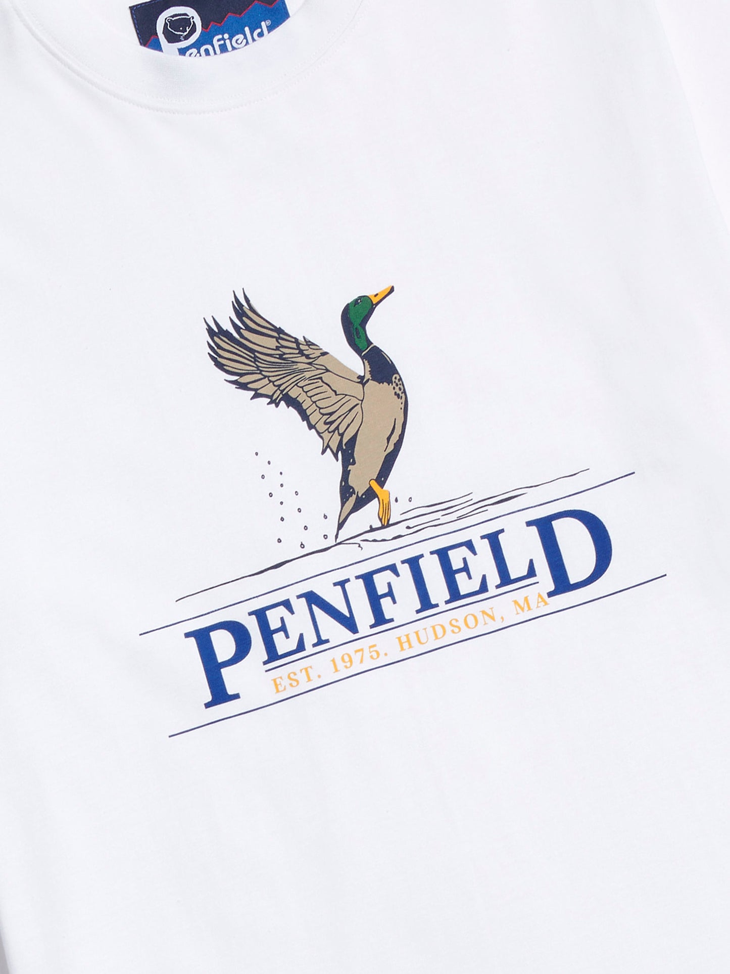 Penfield Mens Regal Mallard T-Shirt in Bright White