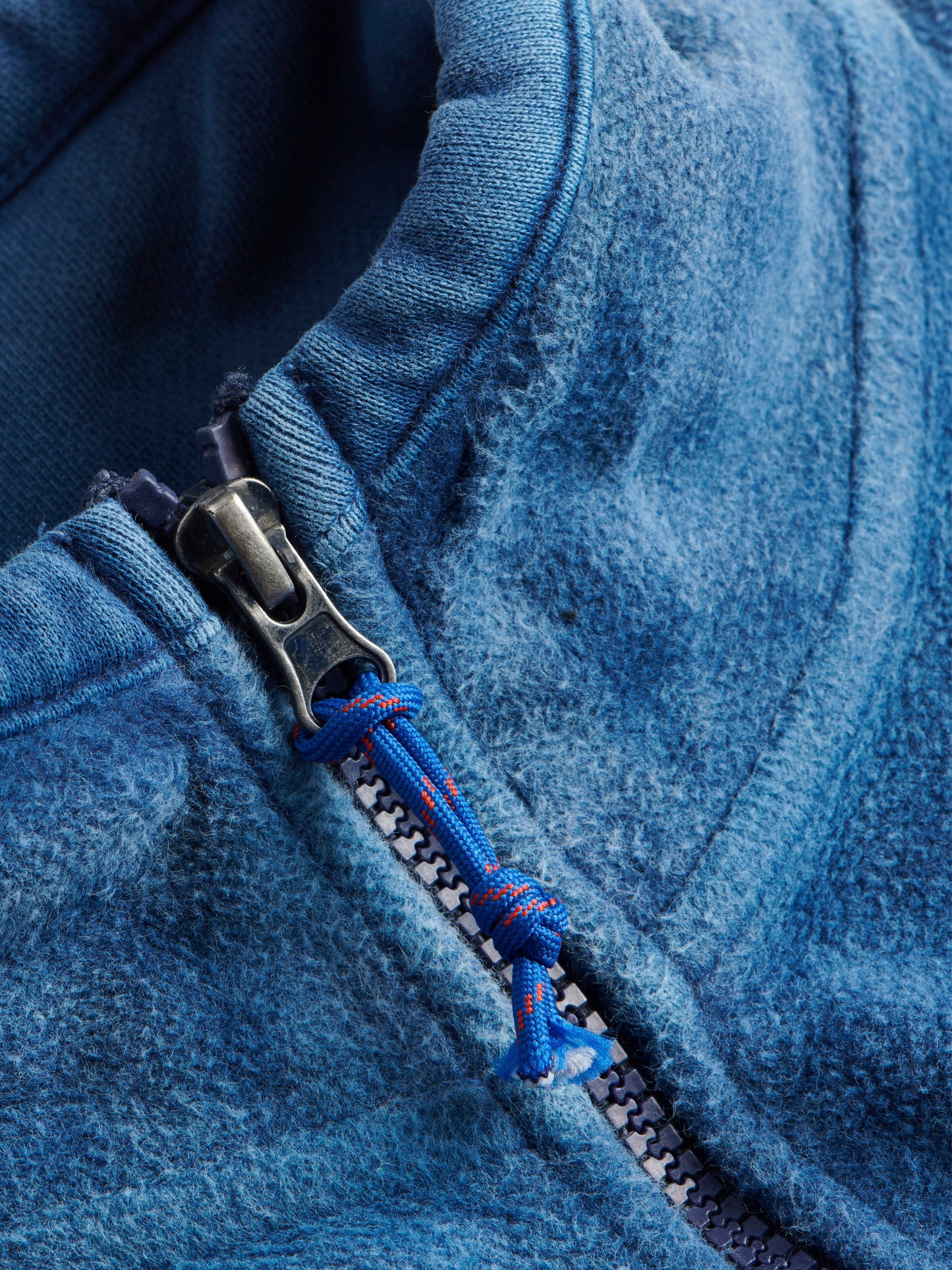 Penfield Mens Washed Panelled Funnel Neck Sweatshirt in Navy Blue