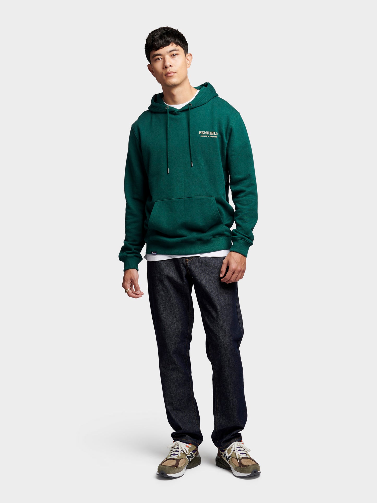 Penfield Mens Black Bear Hoodie in June Bug