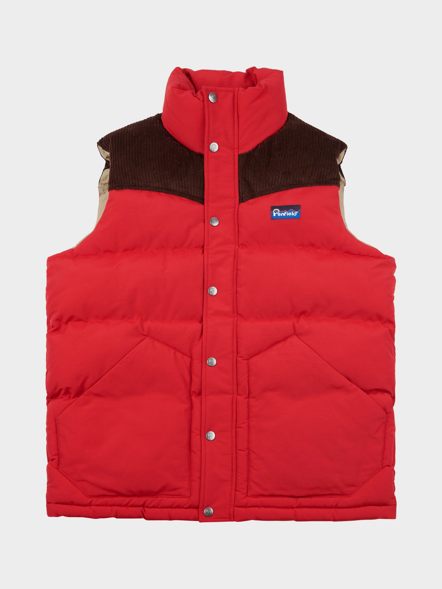 Penfield Mens Easton Gilet in Equestrian Red