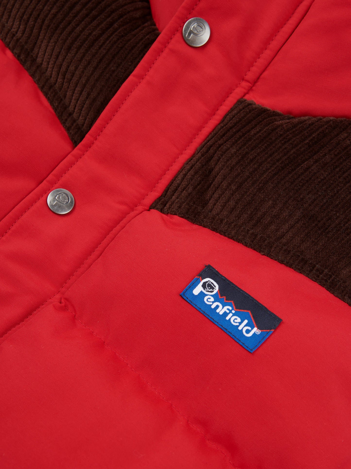 Penfield Mens Easton Gilet in Equestrian Red