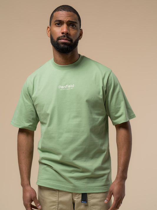Penfield Mens Circle Landscape T-Shirt in Mistletoe