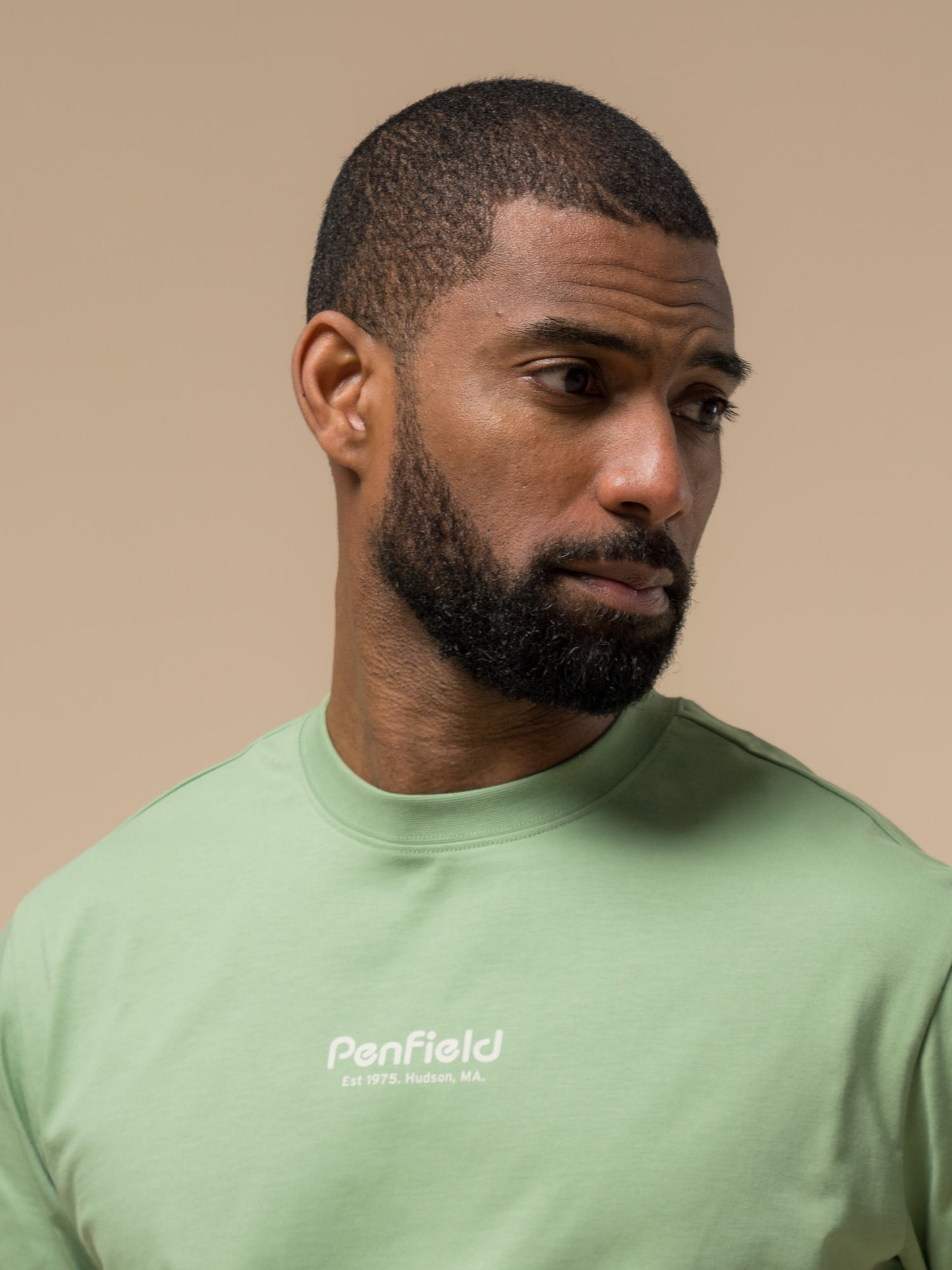 Penfield Mens Circle Landscape T-Shirt in Mistletoe