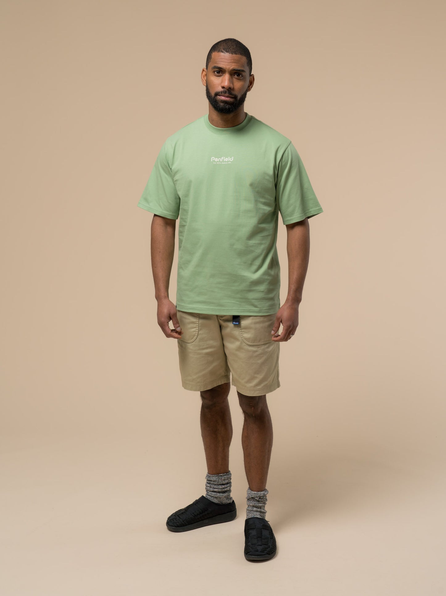 Penfield Mens Circle Landscape T-Shirt in Mistletoe