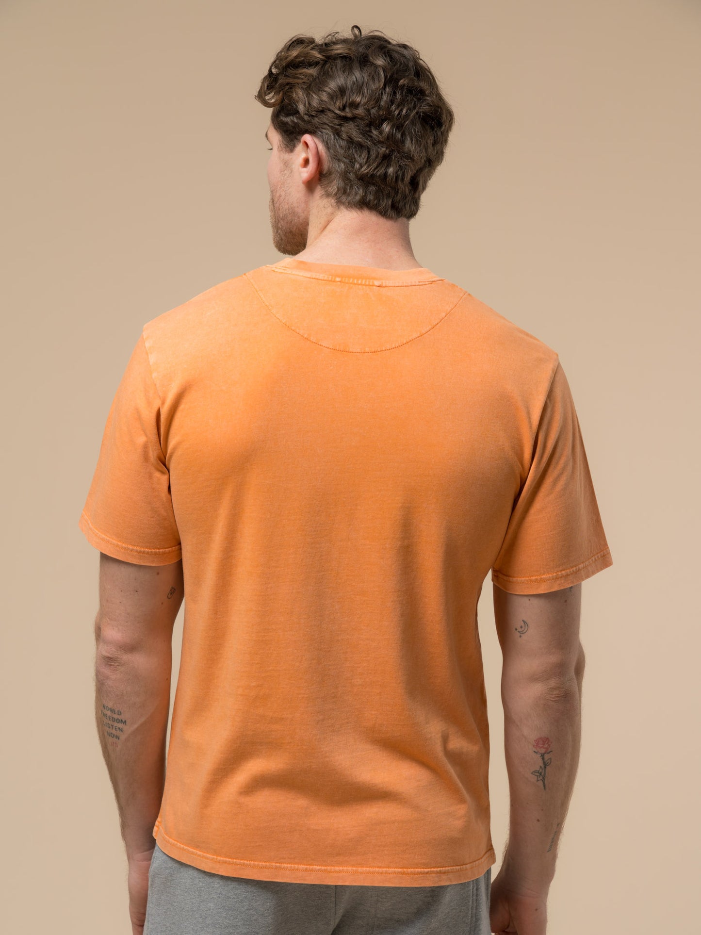 Penfield Mens Retro Print T-Shirt in Golden Ochre