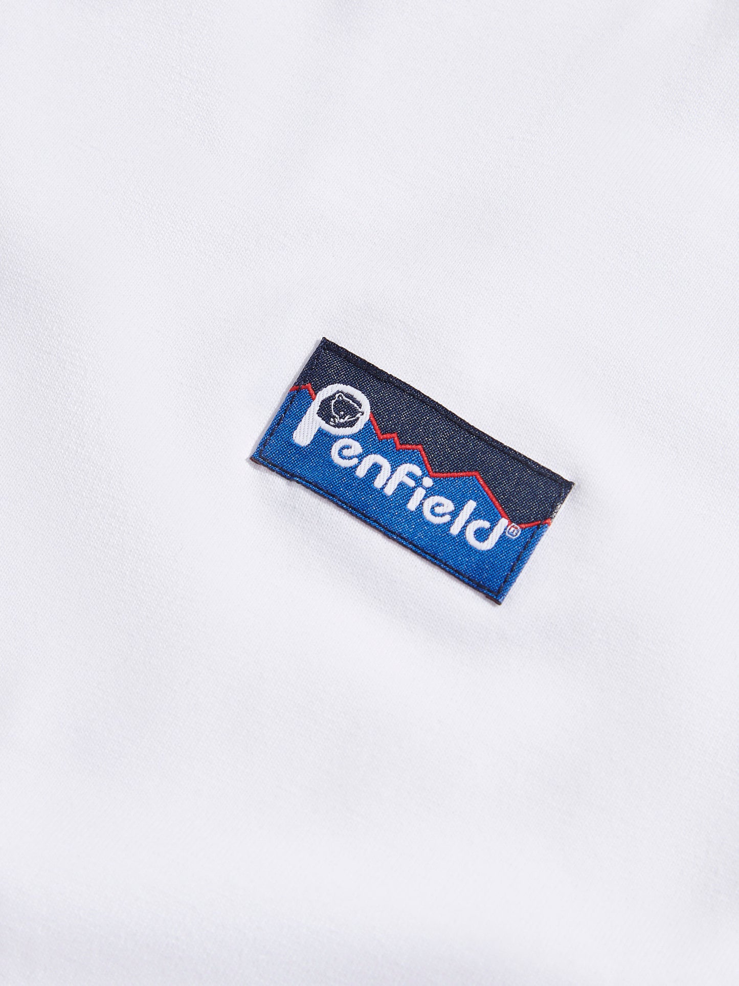 Penfield Mens Fishing Bear T-Shirt in Bright White