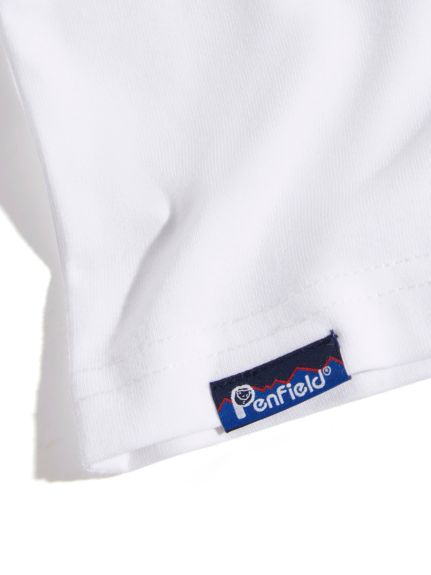 Penfield Mens Fishing Bear T-Shirt in Bright White