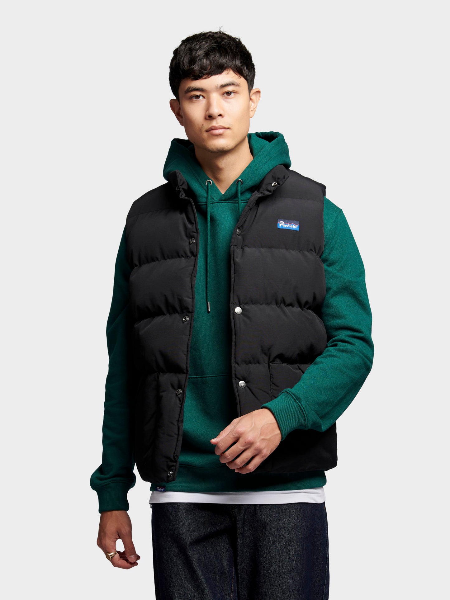 Penfield Mens Outback Vest in Black