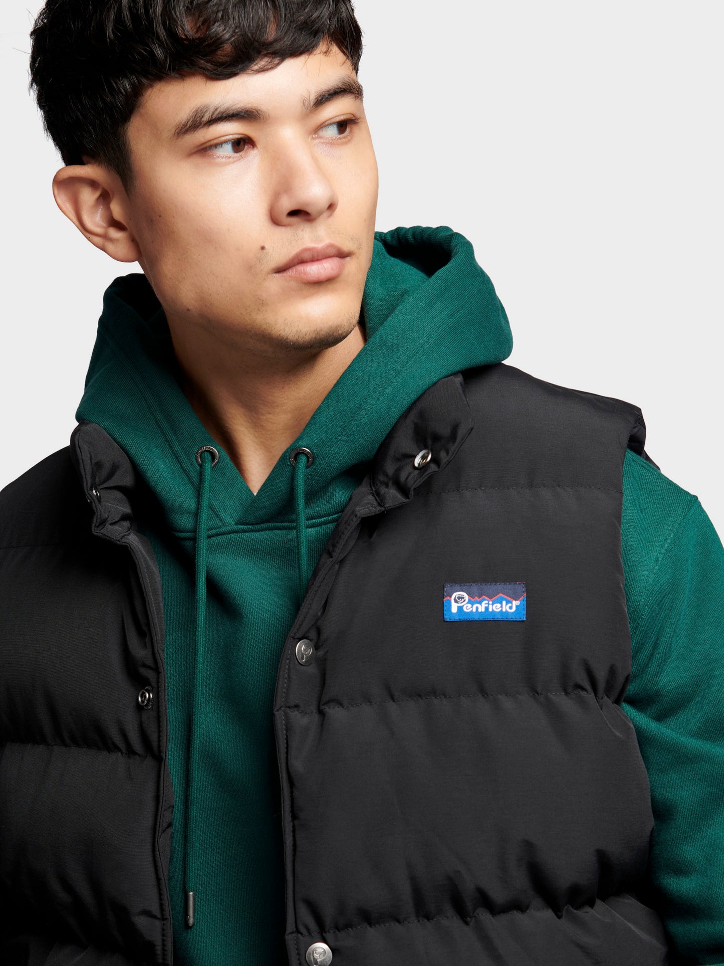 Penfield Mens Outback Vest in Black