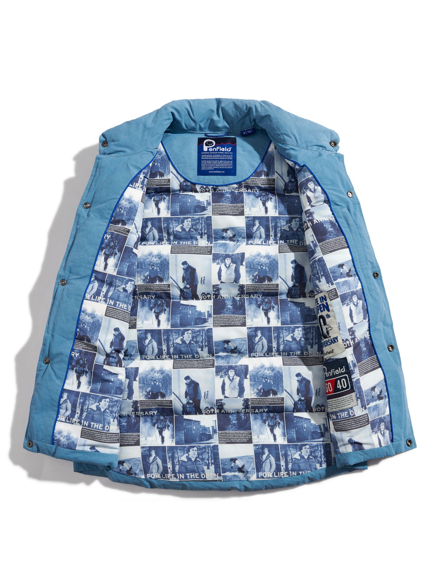 Penfield Mens 50th Anniversary Outback Vest in Niagara