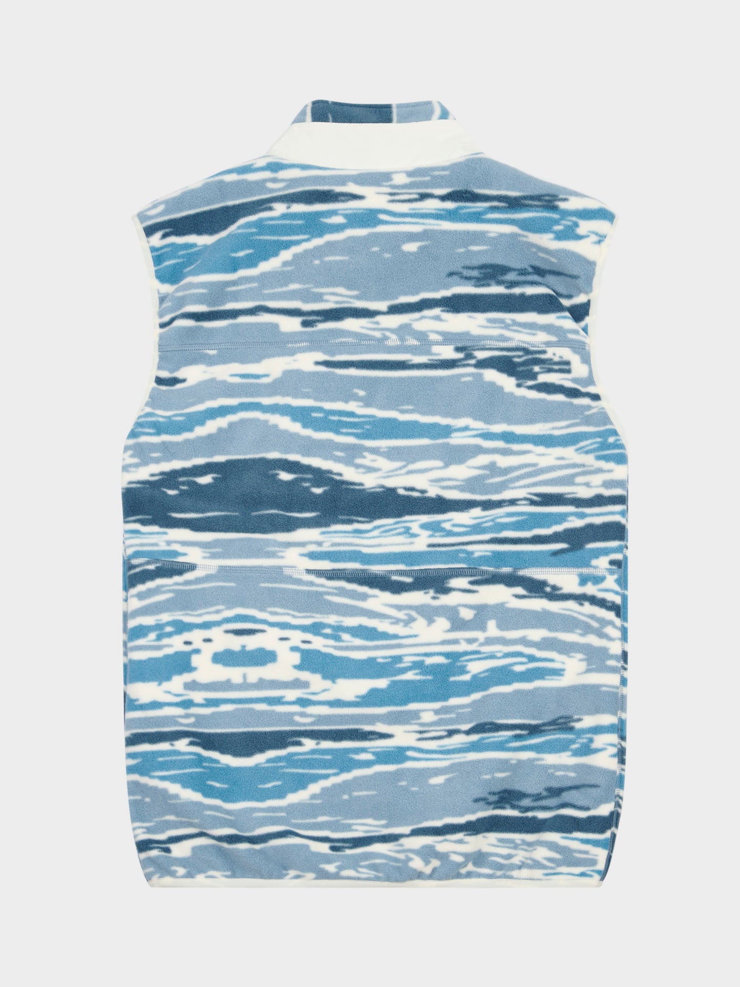 Penfield Mens Bay Jacquard Microfleece Vest in Blue Fusion