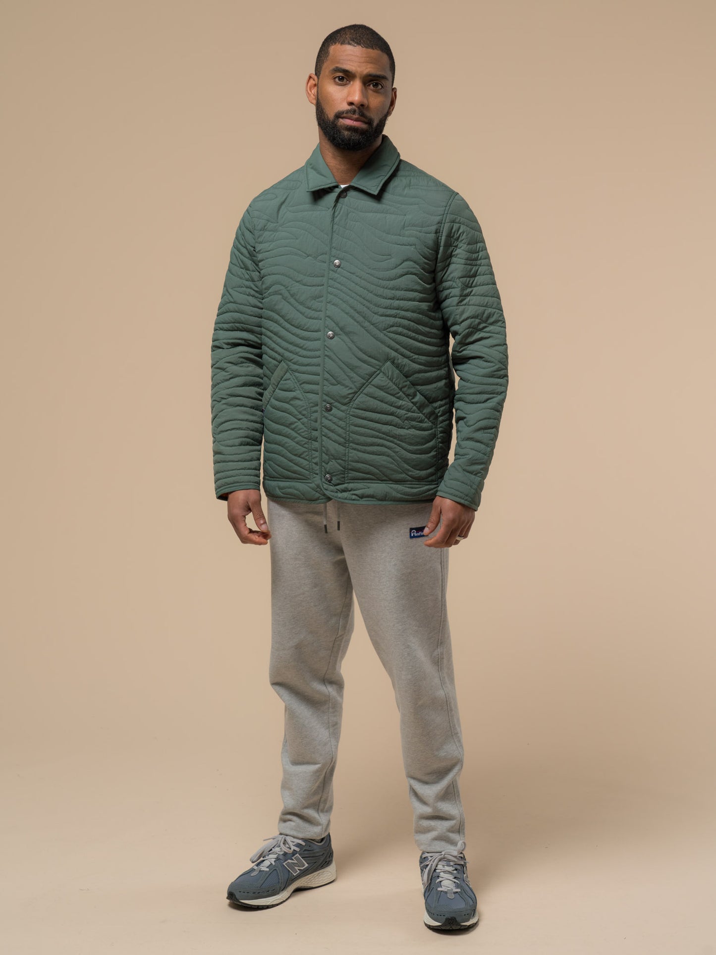 Penfield Mens Cahoon Quilted Jacket in Dark Forest