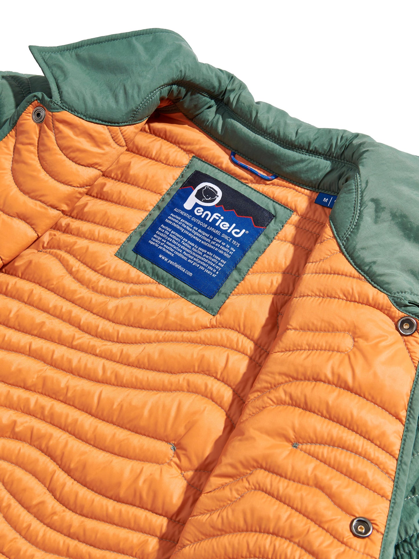 Penfield Mens Cahoon Quilted Jacket in Dark Forest