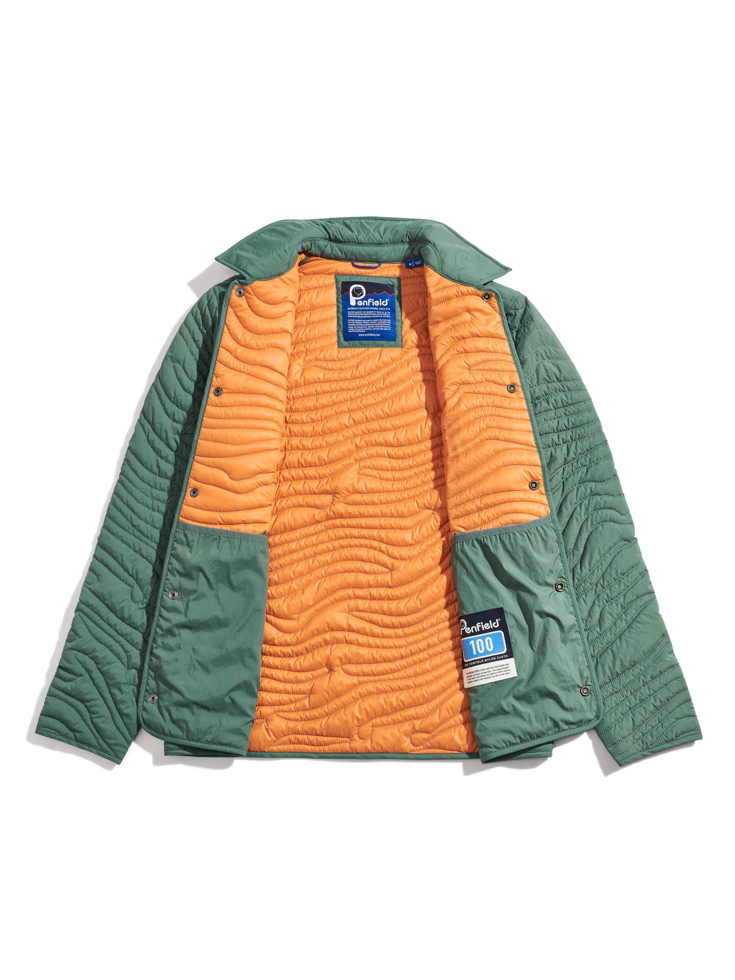 Penfield Mens Cahoon Quilted Jacket in Dark Forest