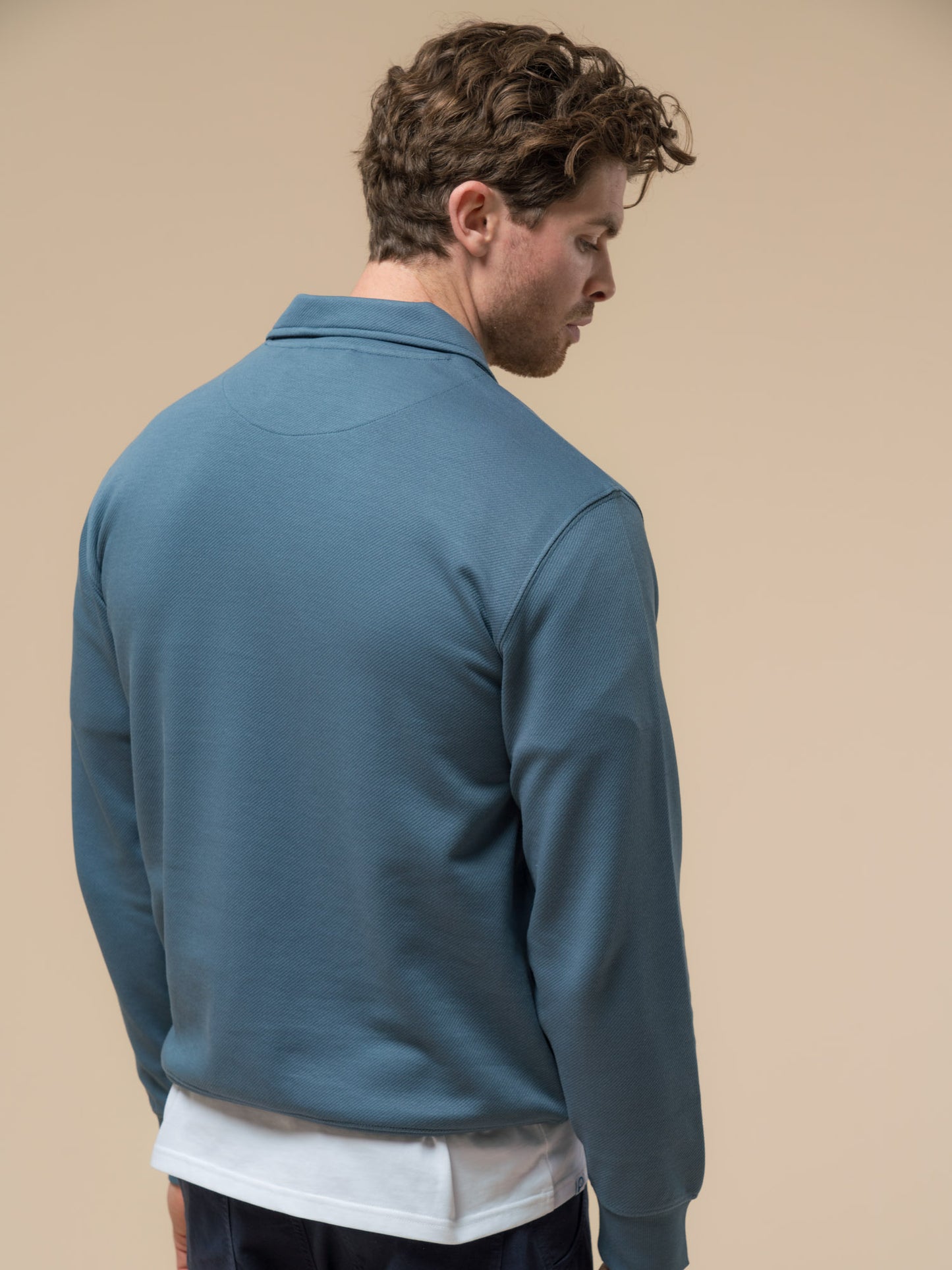 Penfield Mens Cahoon Rugby Shirt in Blue Fusion