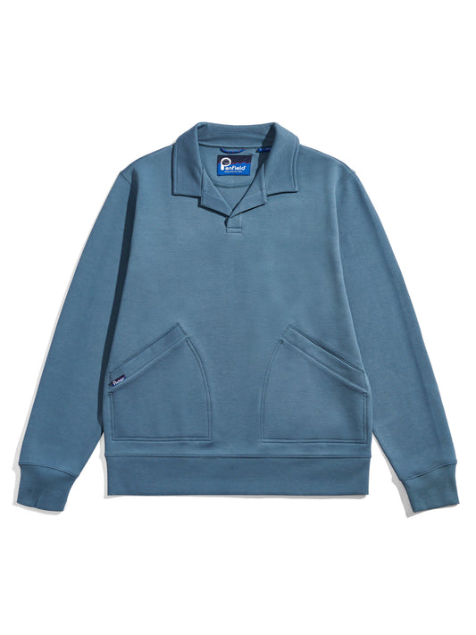 Penfield Mens Cahoon Rugby Shirt in Blue Fusion
