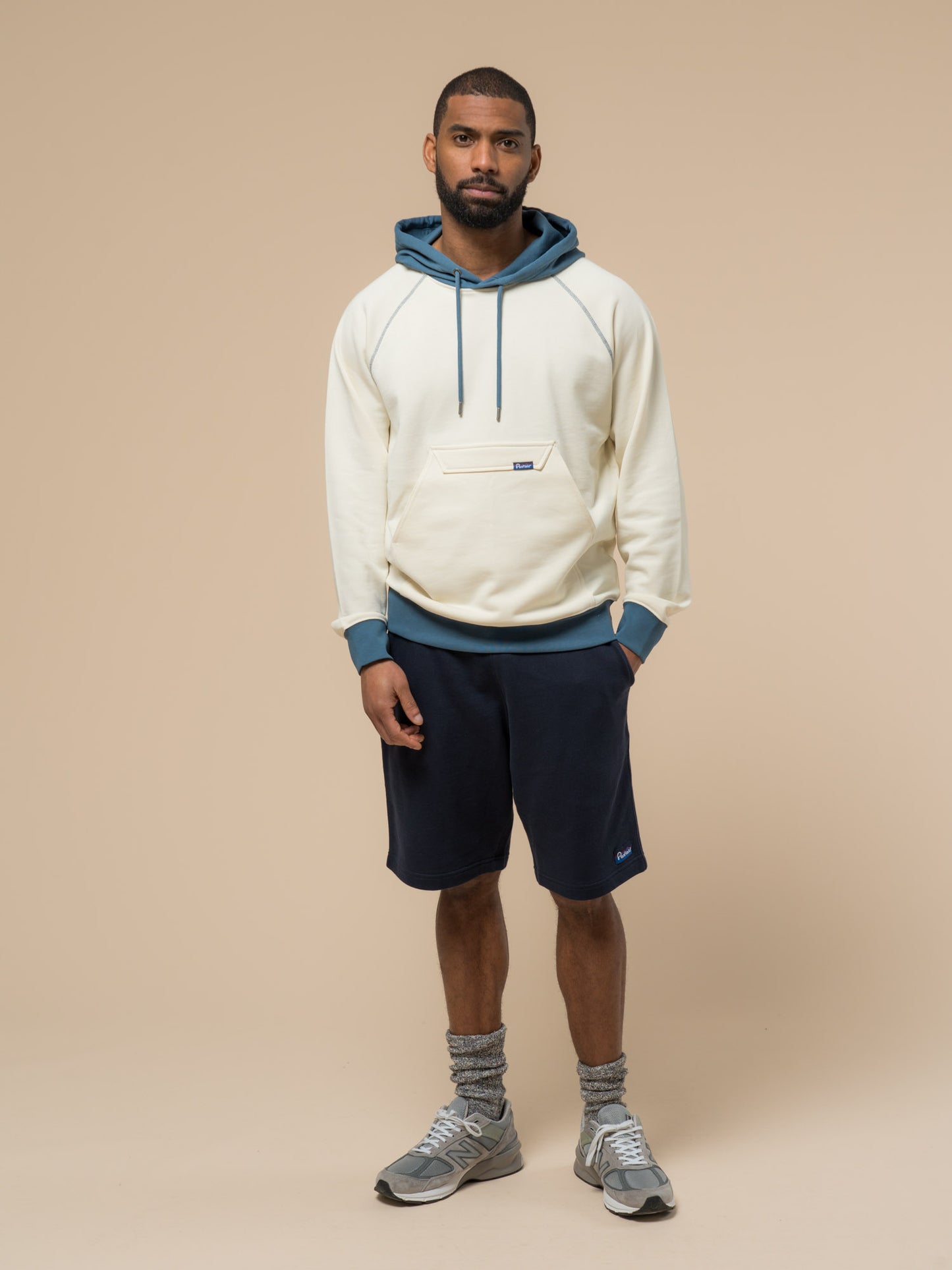 Penfield Mens Pac Jac Sweat Hoodie in Vanilla Ice