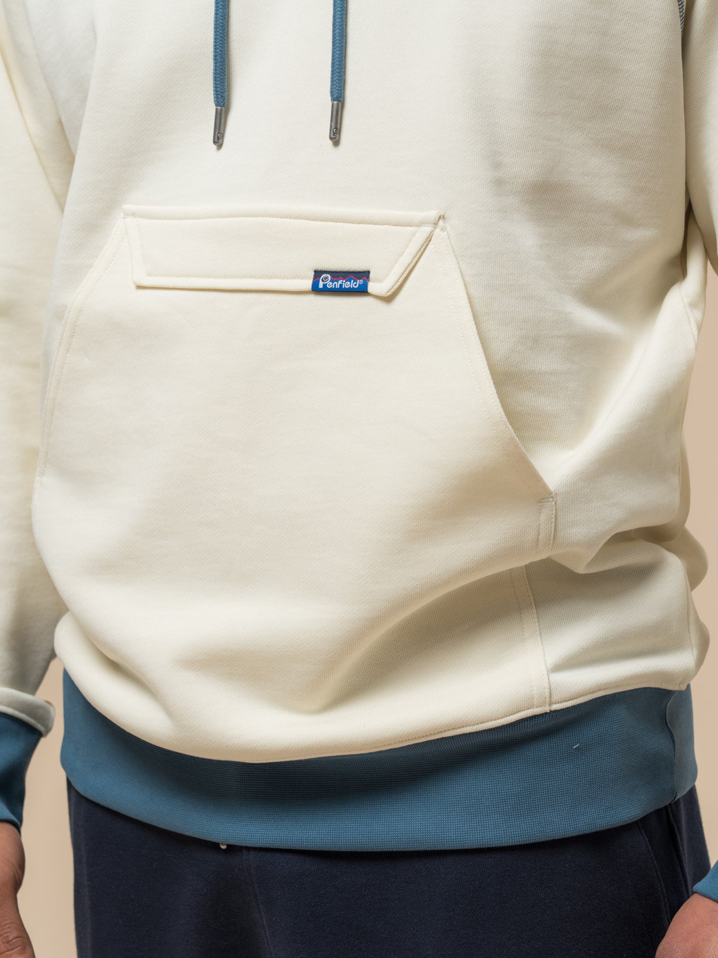 Penfield Mens Pac Jac Sweat Hoodie in Vanilla Ice