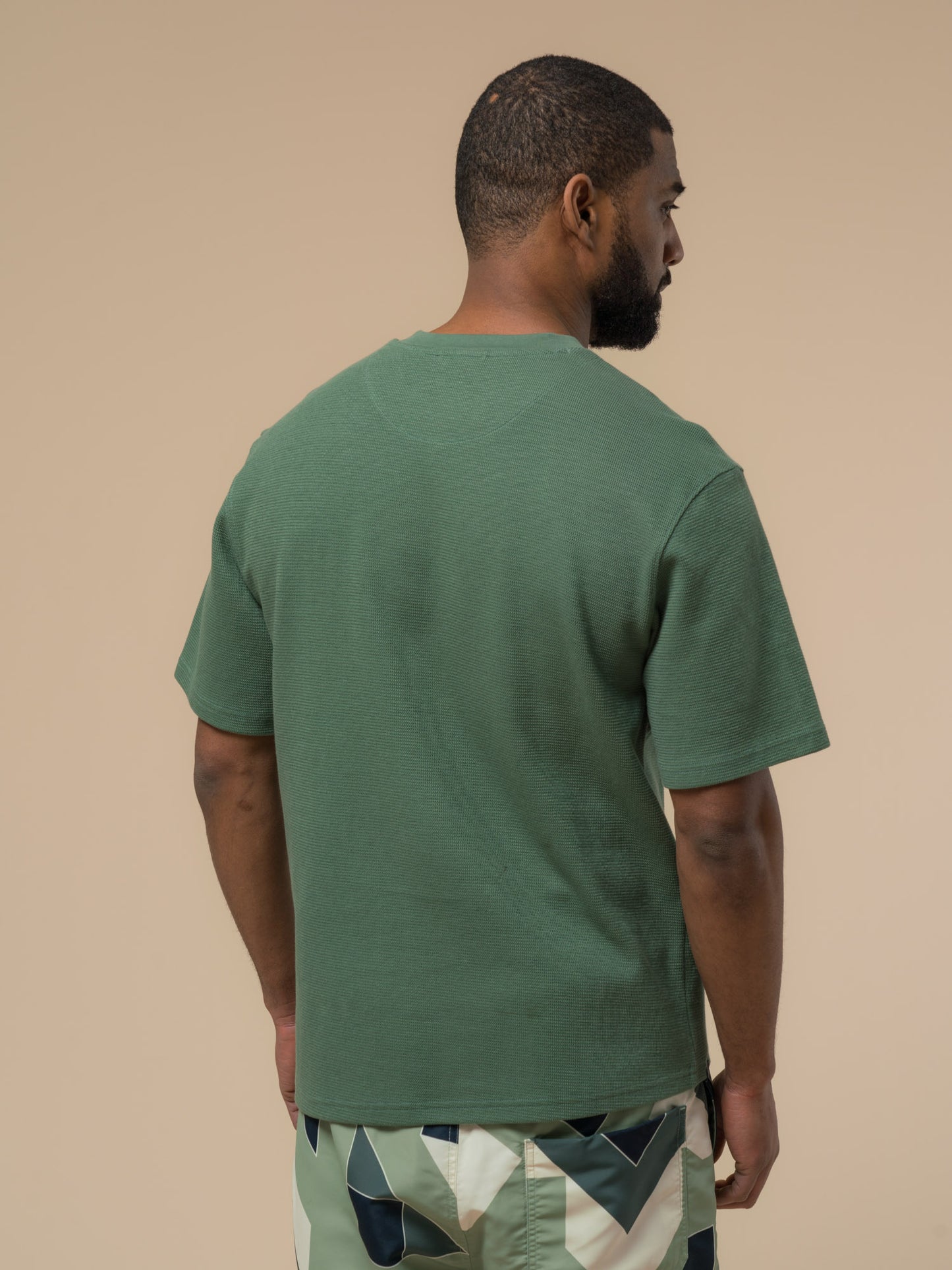 Penfield Mens Pocket Double Rib T-Shirt in Dark Forest