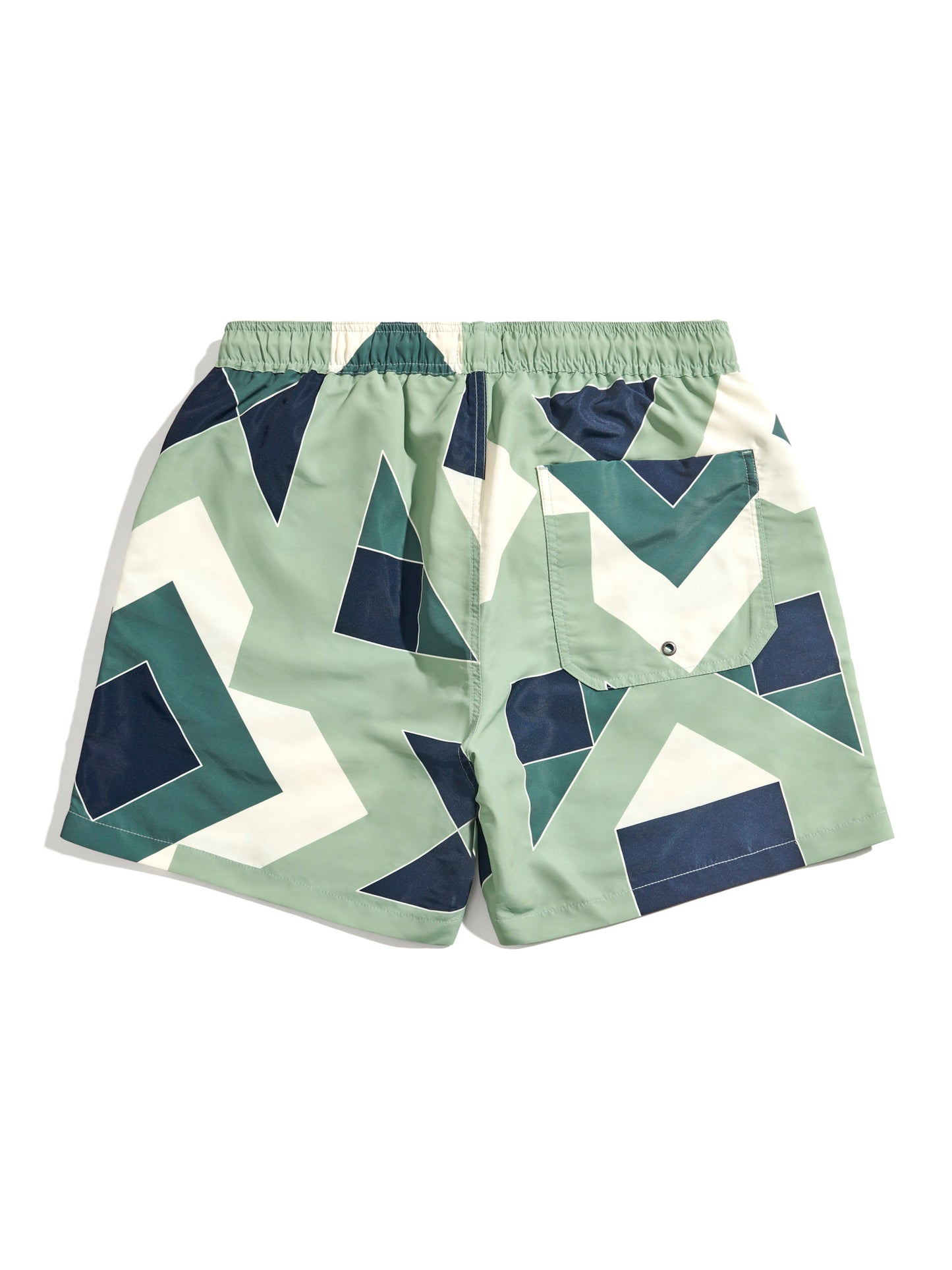 Penfield Mens Eldridge Print Packable Swim Shorts in Mistletoe