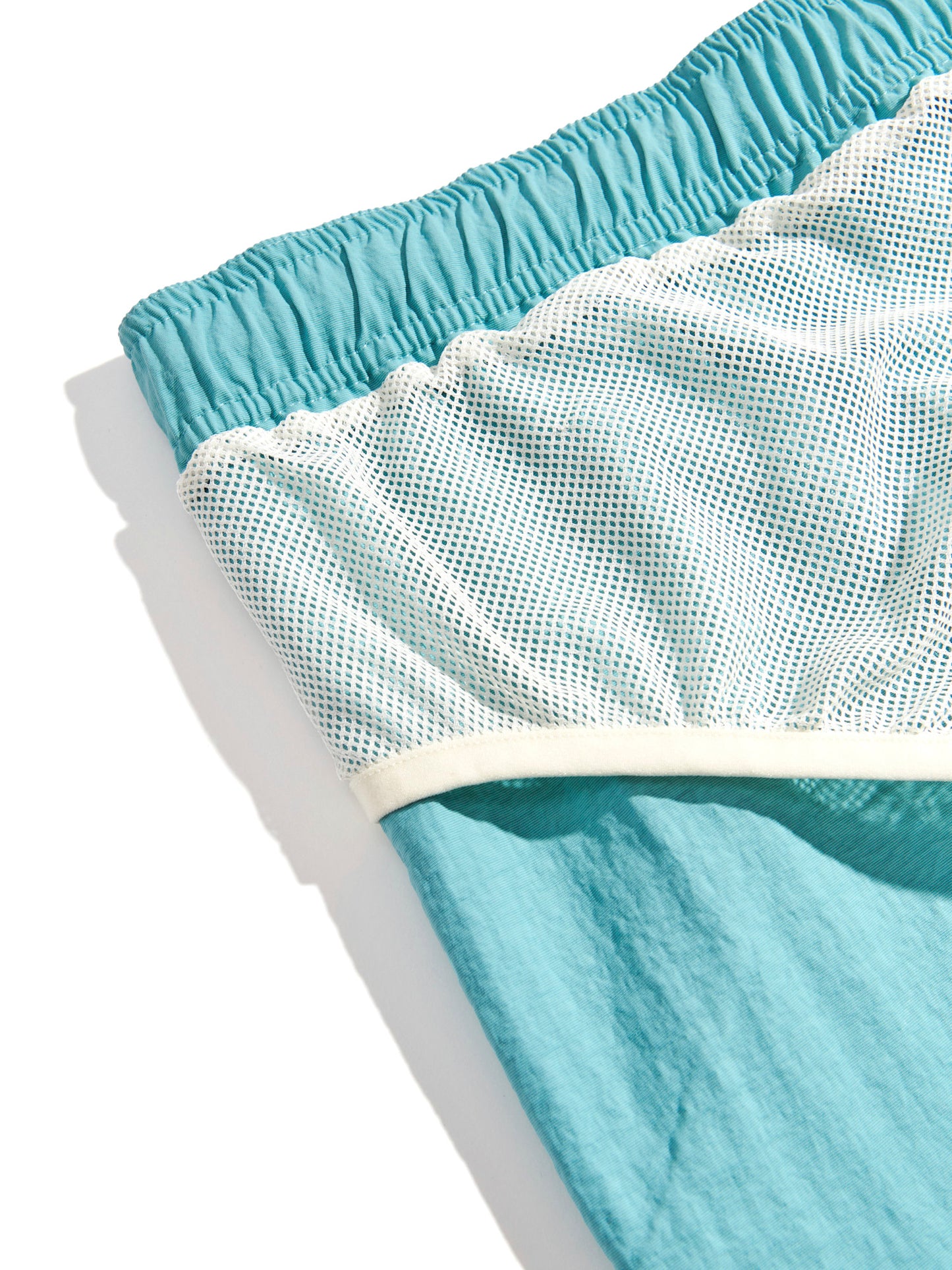 Penfield Mens Packable Swim Short in Dusty Turquoise