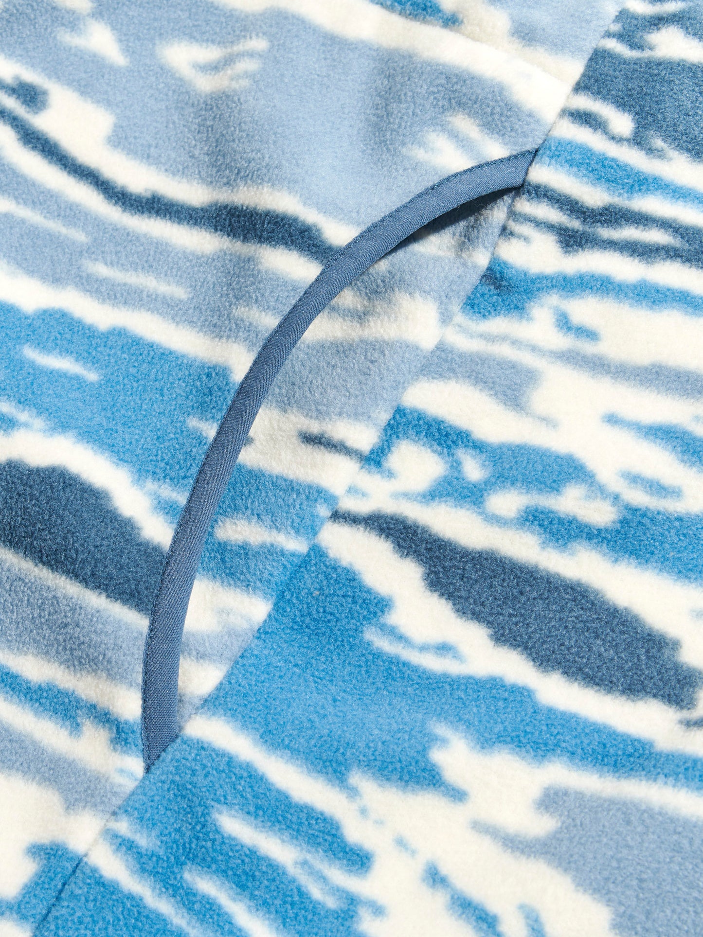 Bay Jacquard Microfleece ¼ Zip in Blue Fusion