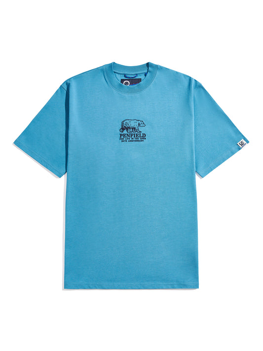 Penfield Mens 50th Anniversary Embroidered T-Shirt in Niagara