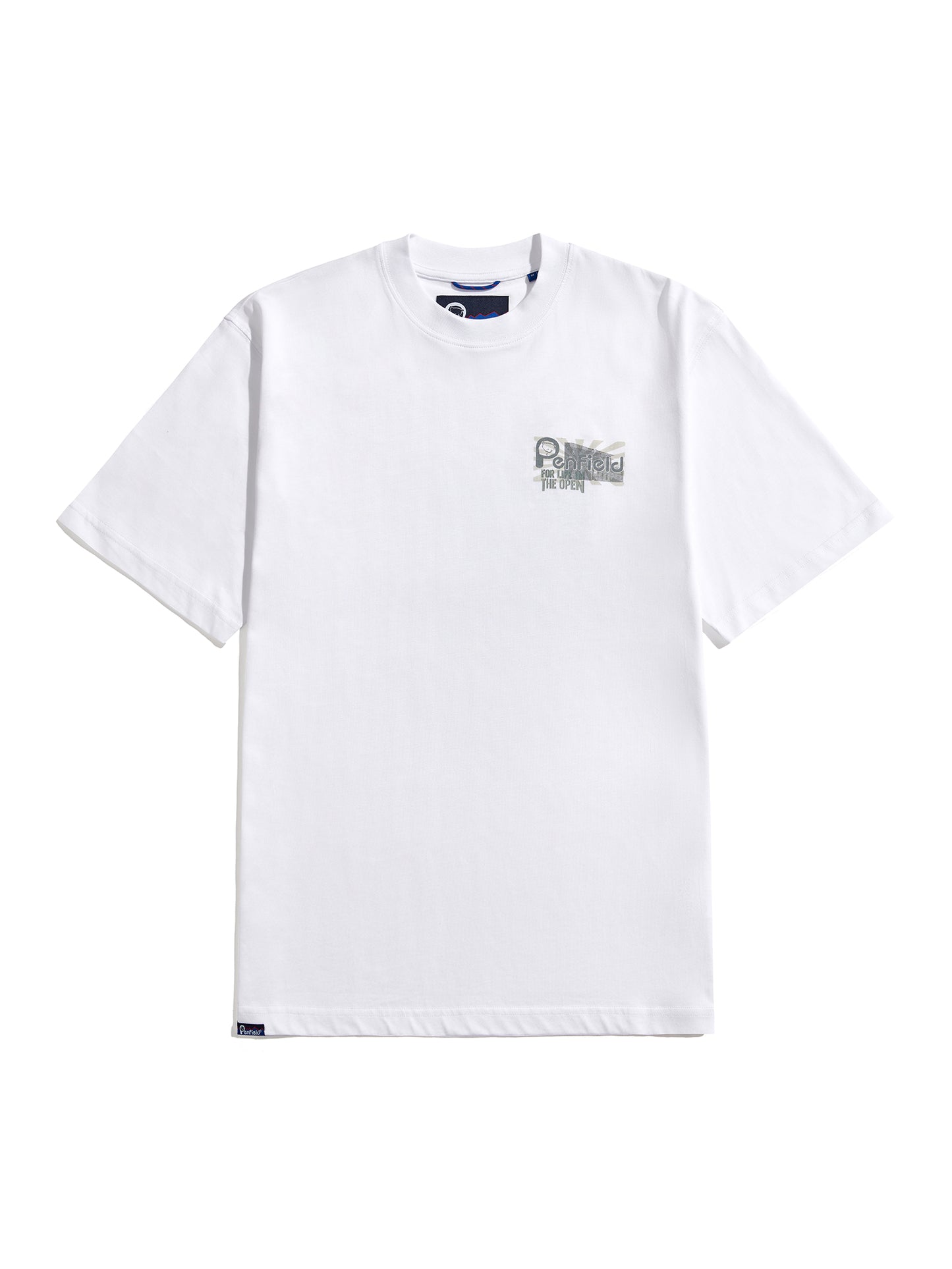 Penfield Mens 50th Anniversary Photo Print T-Shirt in Bright White