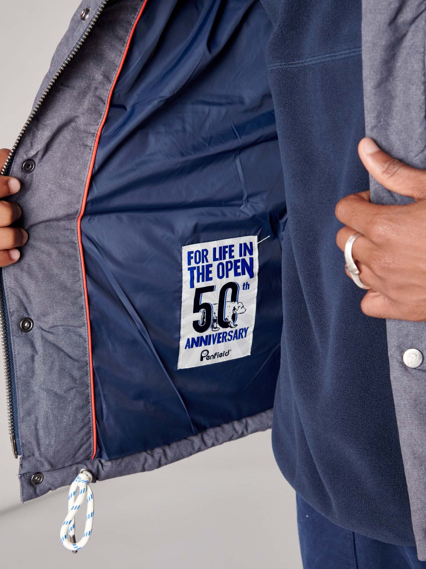 50th Anniversary Washed Bowerbridge Jacket in Navy Blue