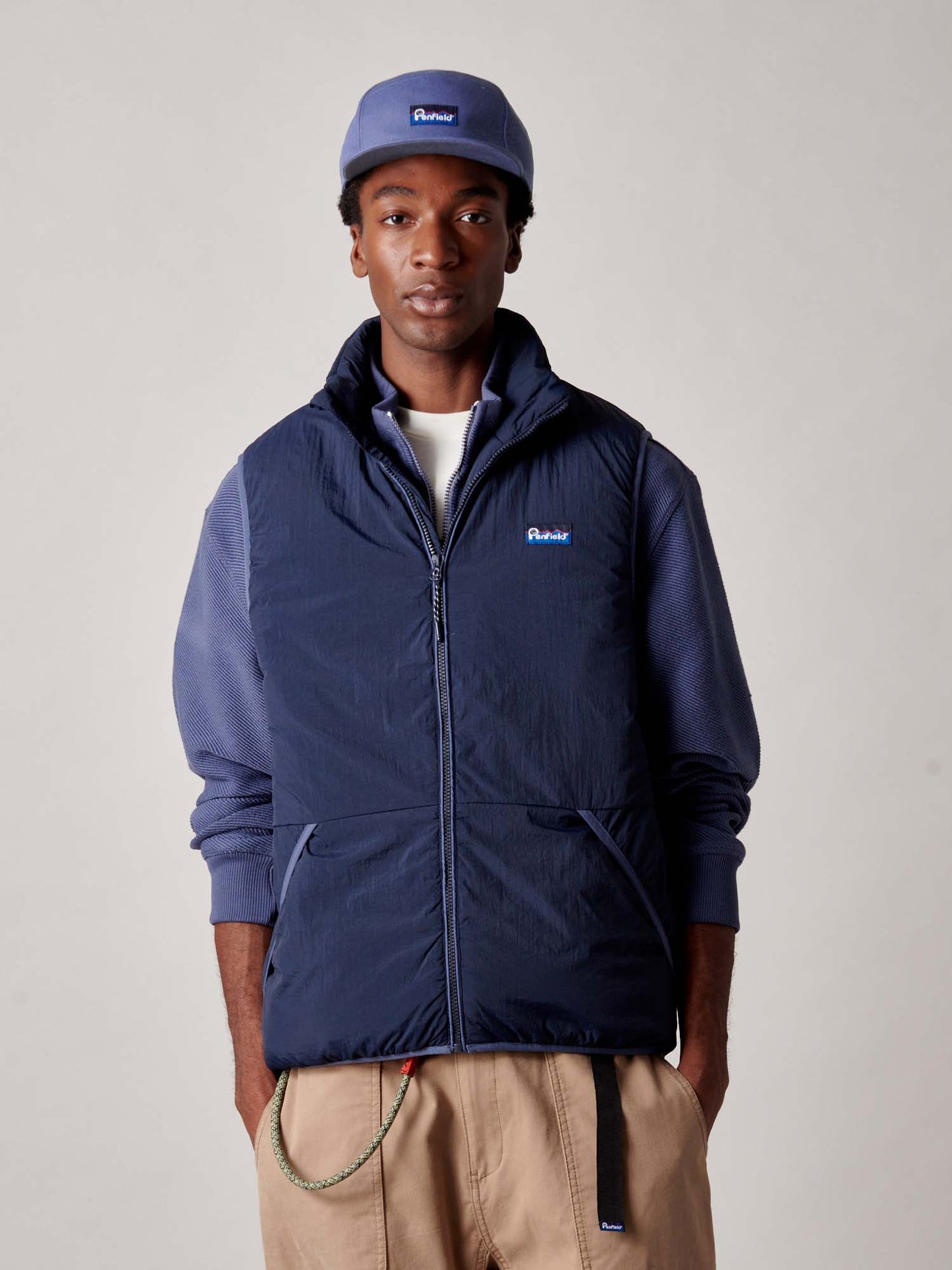 Assabet Flat Vest in Navy Blue