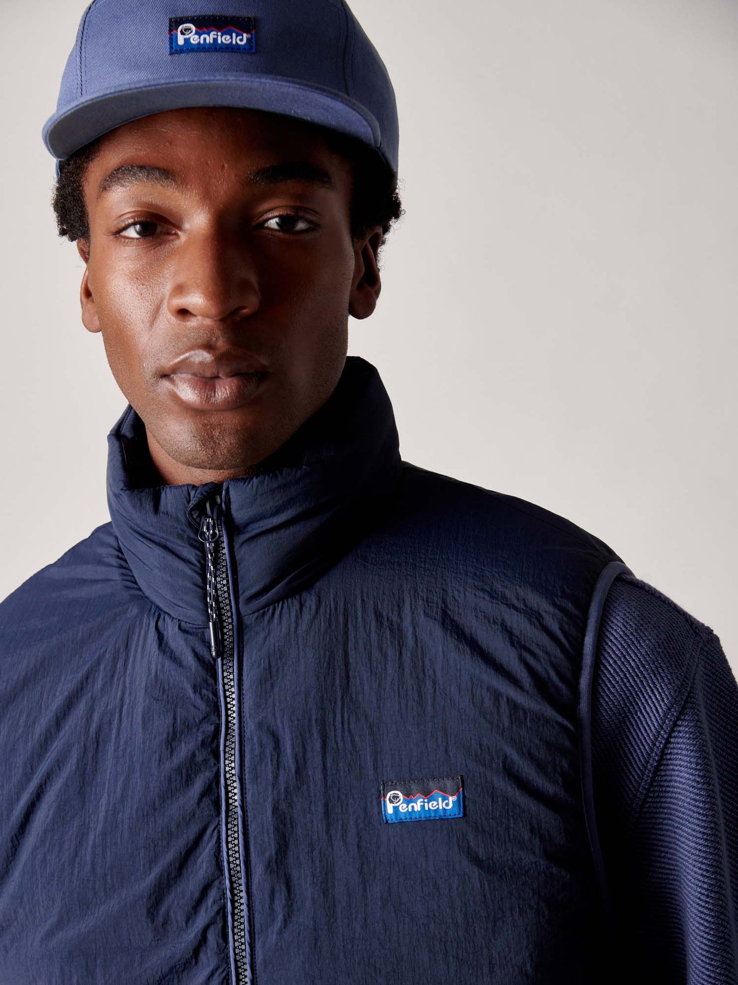 Assabet Flat Vest in Navy Blue